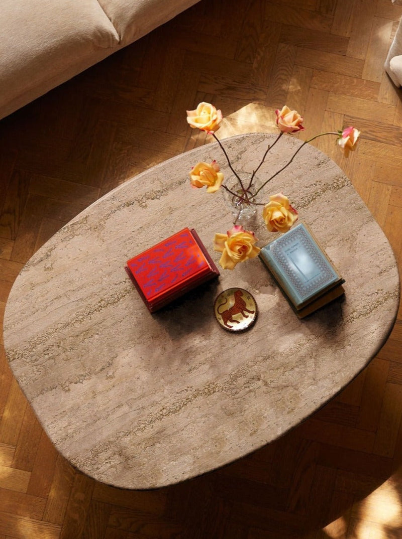 Circa Coffee Table in Travertine by Lemon | The Oblist