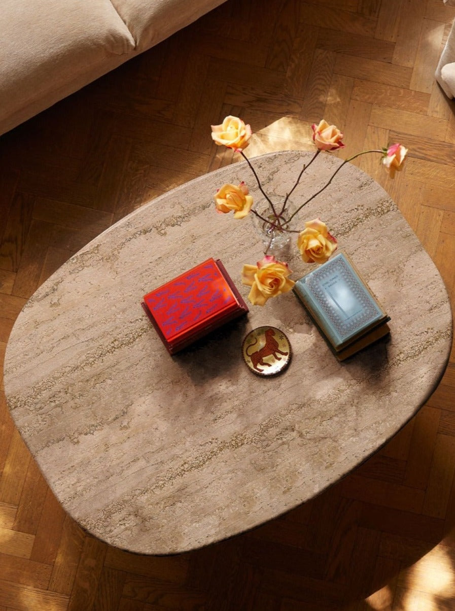Circa Coffee Table in Travertine by Lemon | The Oblist — natural stone, modern design