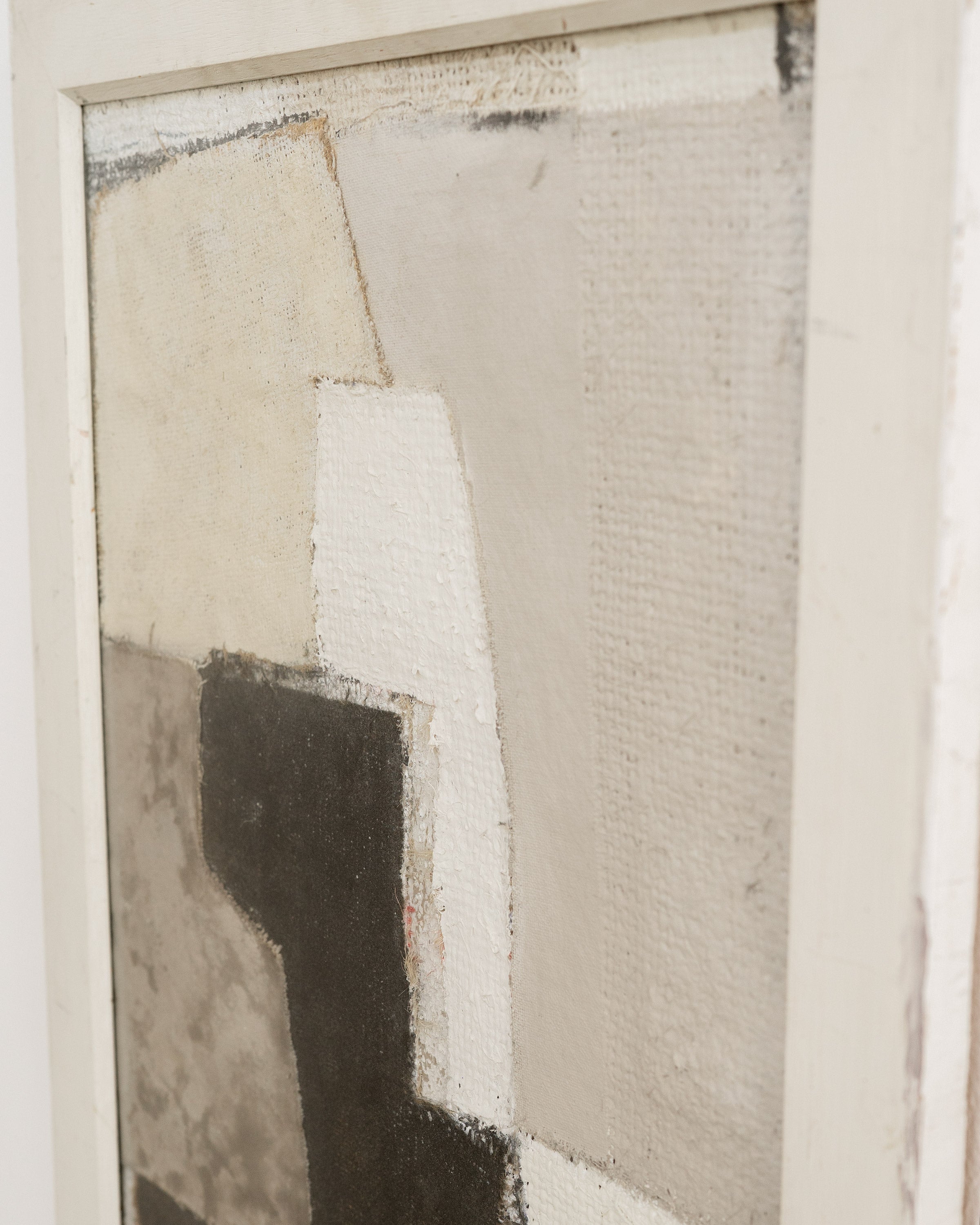 Vintage Abstract Mixed Media Composition — side angle