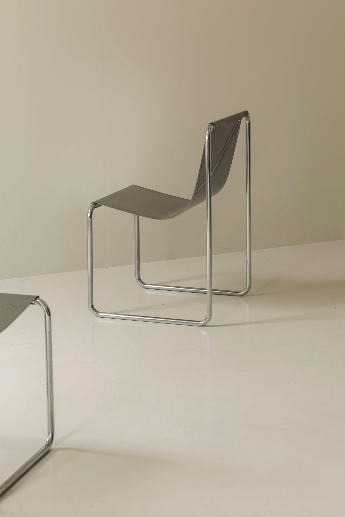 Very rare set of four dining chairs by Patrick Gingembre, France 1960s — in context