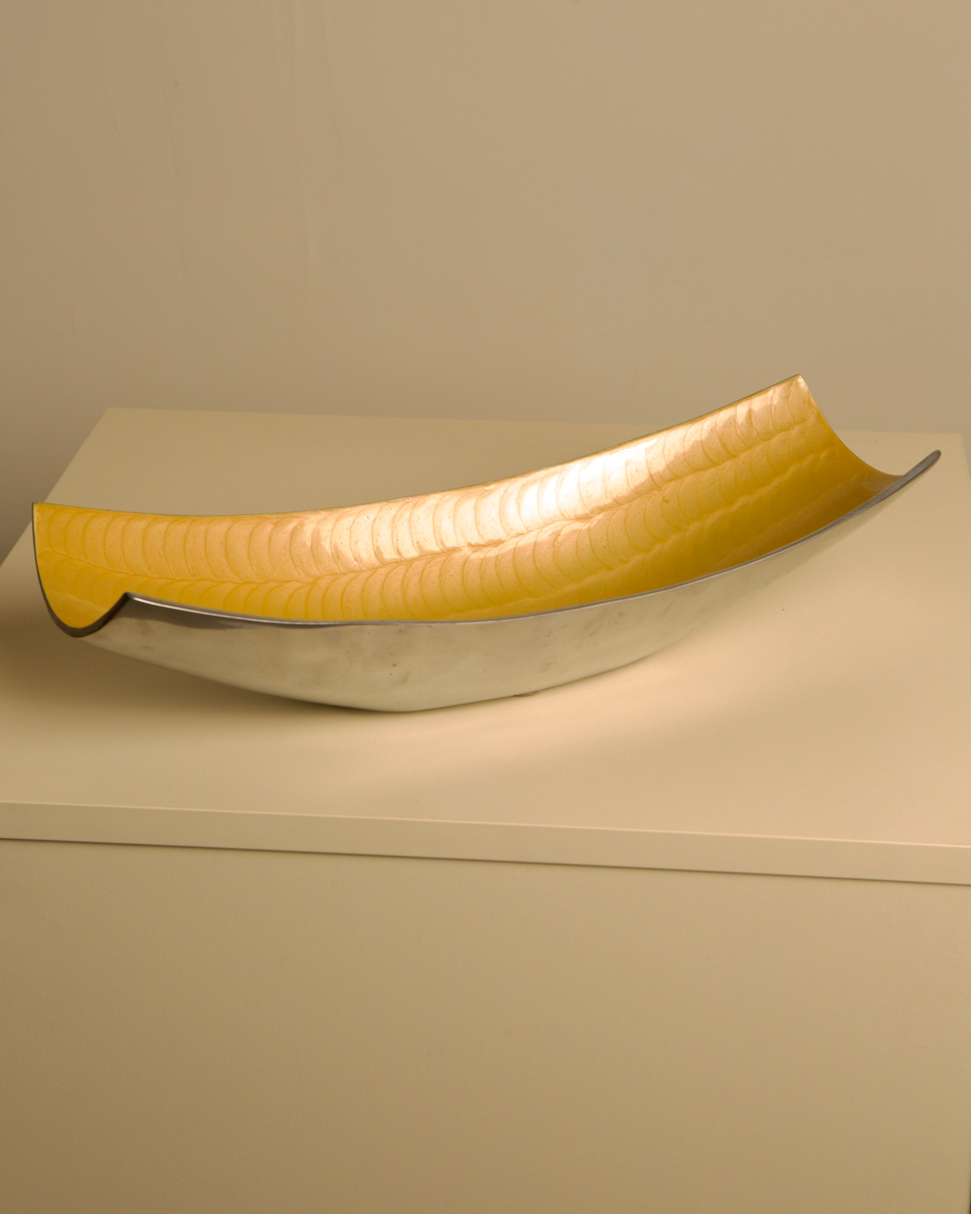 Grand compartiment de rangement en aluminium "Galassia" par Brandani années 80