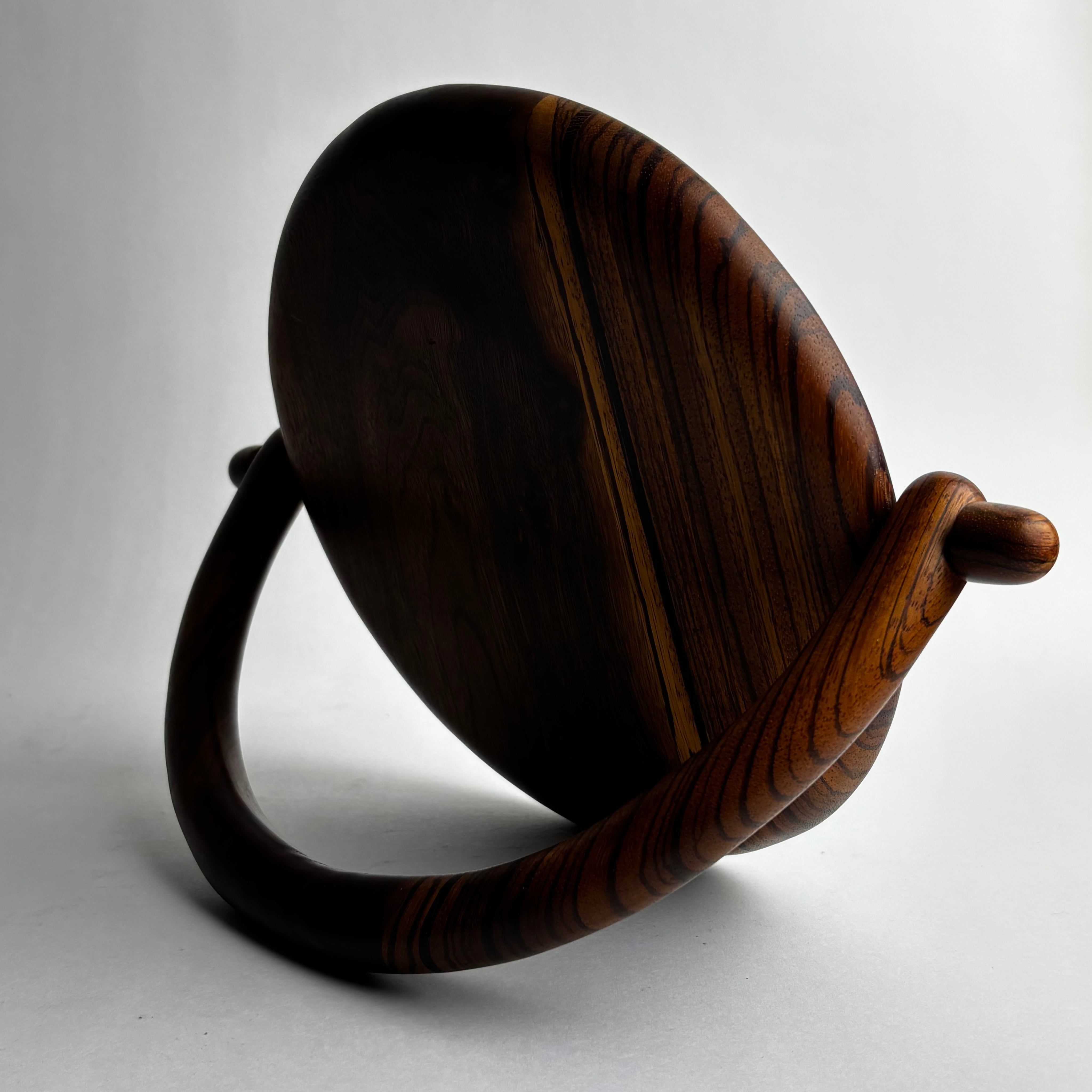 Vintage Mirrors in Walnut - Modernist Collection — side angle