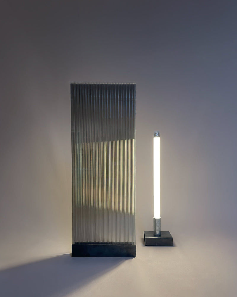POLY-C-1 by STUDIO JULIETTE WESSELING | The Oblist — glass and metal table lamp