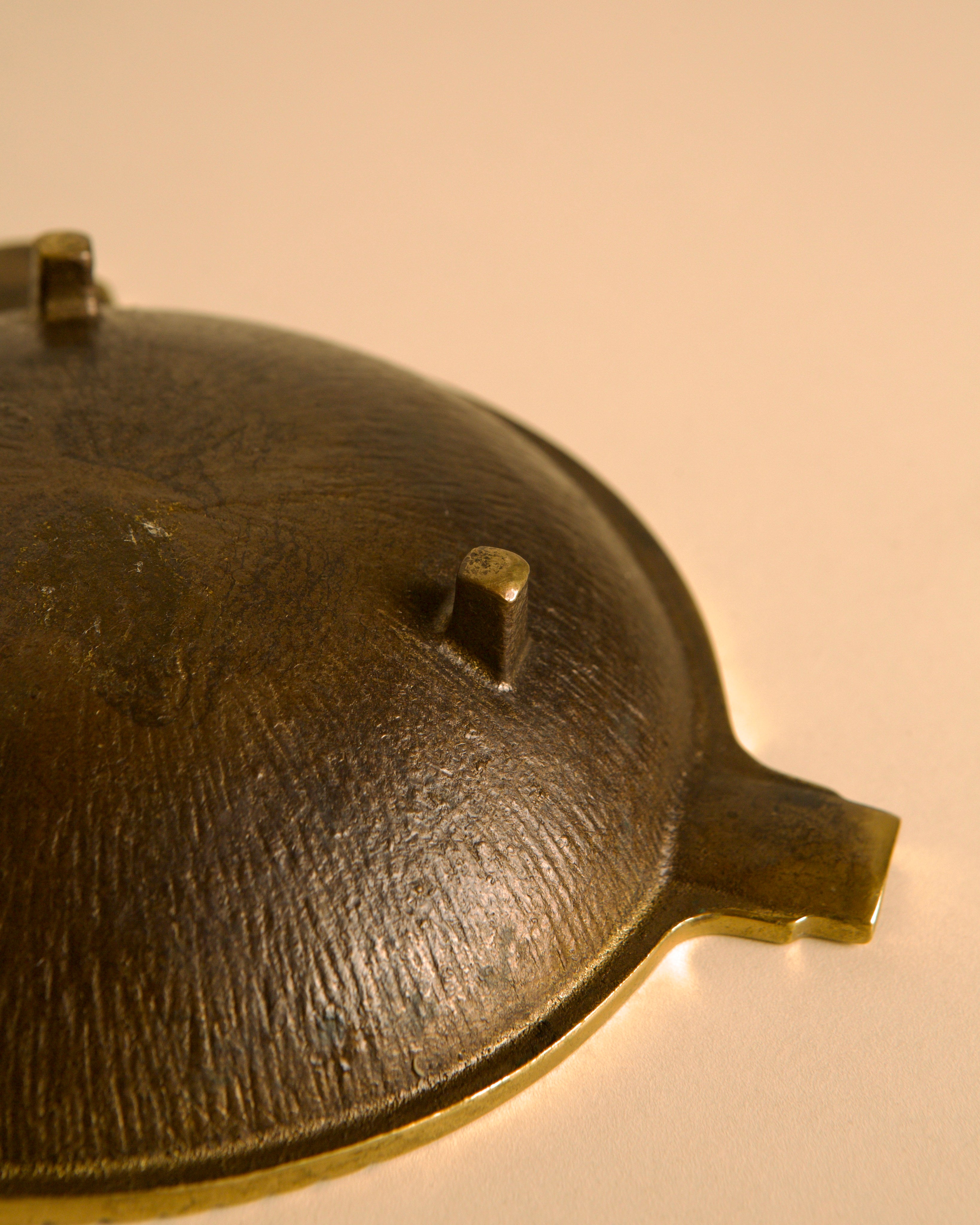 Italian bronze ashtray, 1940s — alternate view
