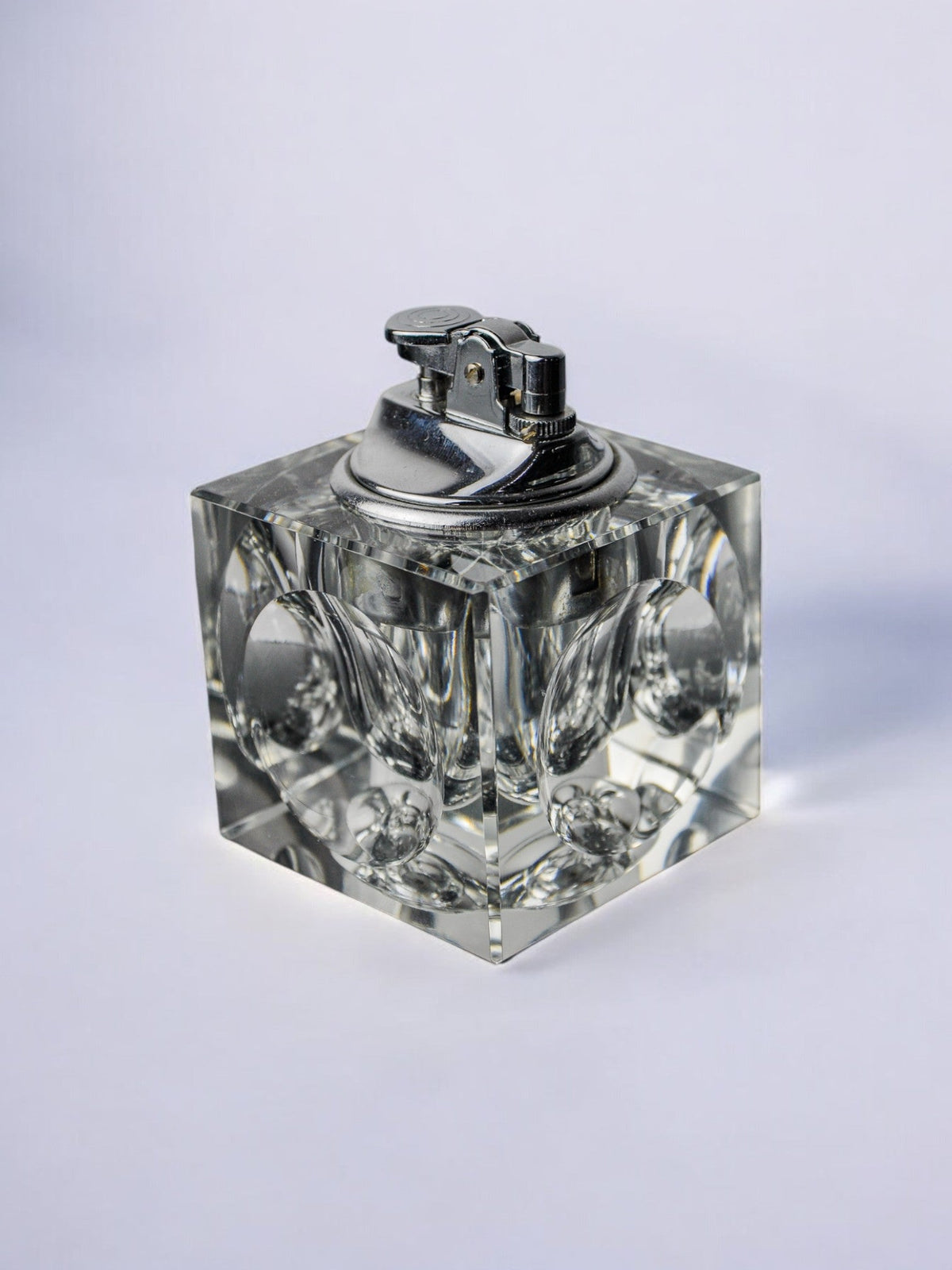 Ice cube lighter by Antonio Imperatore, murano glass, Italy, 1970 by Malamar Studio | The Oblist