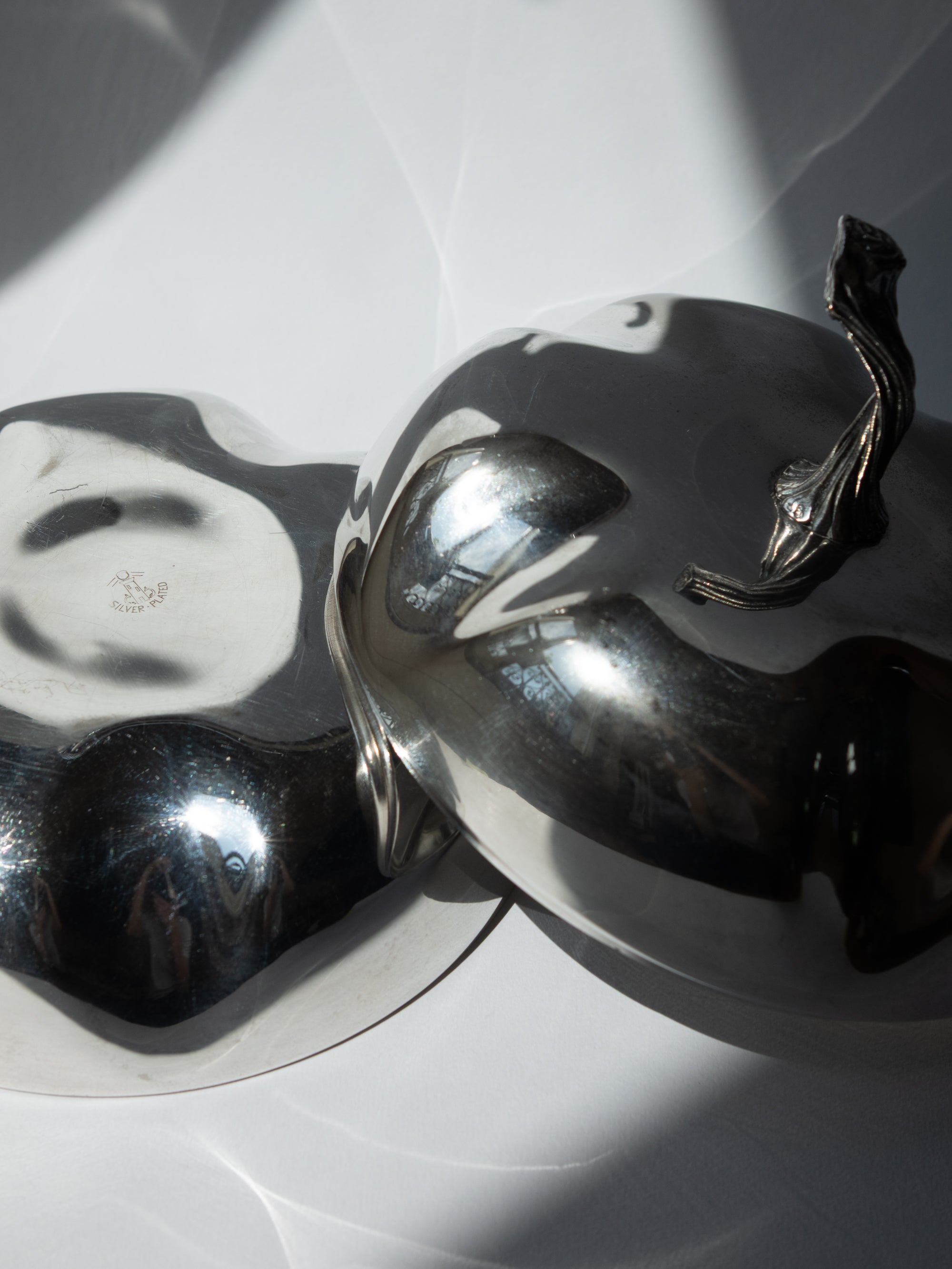 A Grand French Silver-Plated Pumpkin Bonbonnière Dish (Saint-Médard / Dior Workshop) — lifestyle setting