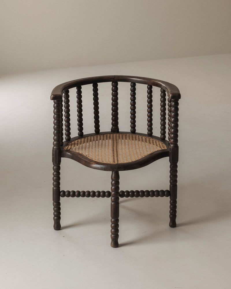 Charming Antique Corner Armchair, France circa 1900 — close-up