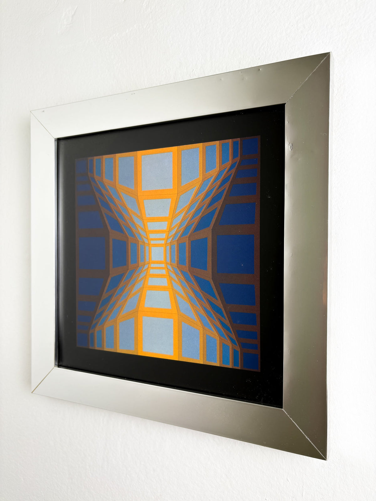 Victor Vasarely, Optical Composition, Circa 1970s, Offset Print, Framed by Malamar Studio | The Oblist