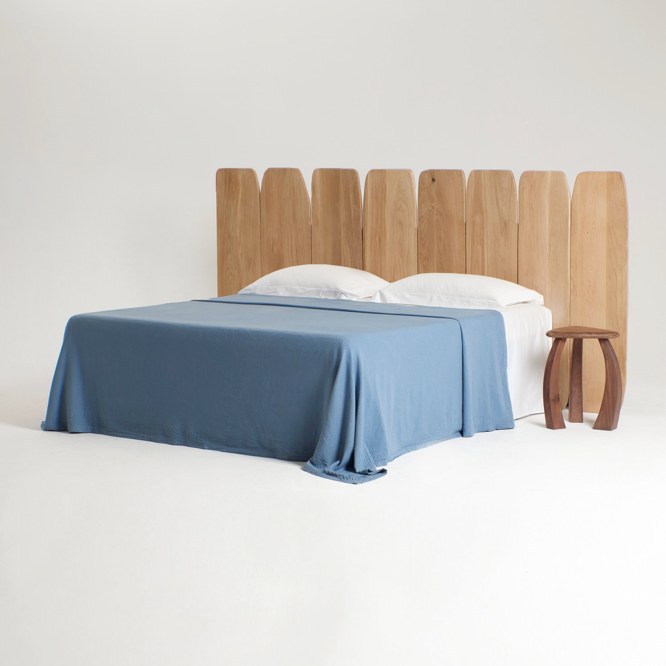 Madeira Walnut Headboard Medium — close-up
