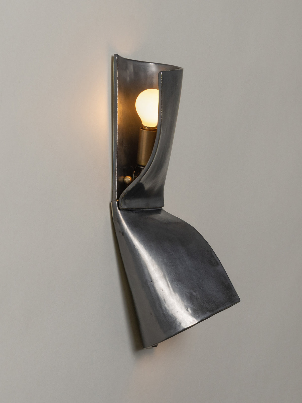 Double Shai Sconce, Graphite — lifestyle setting