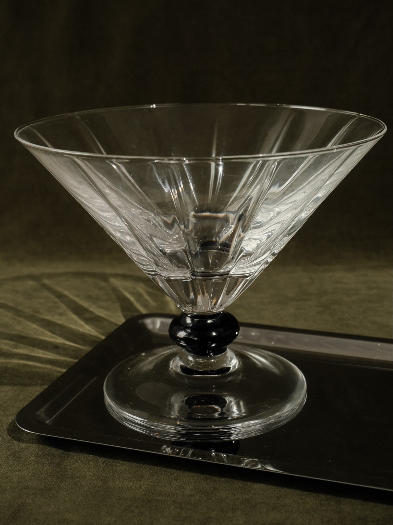 Crystal Serving Bowl and Coupe Set (4 pieces) — close-up
