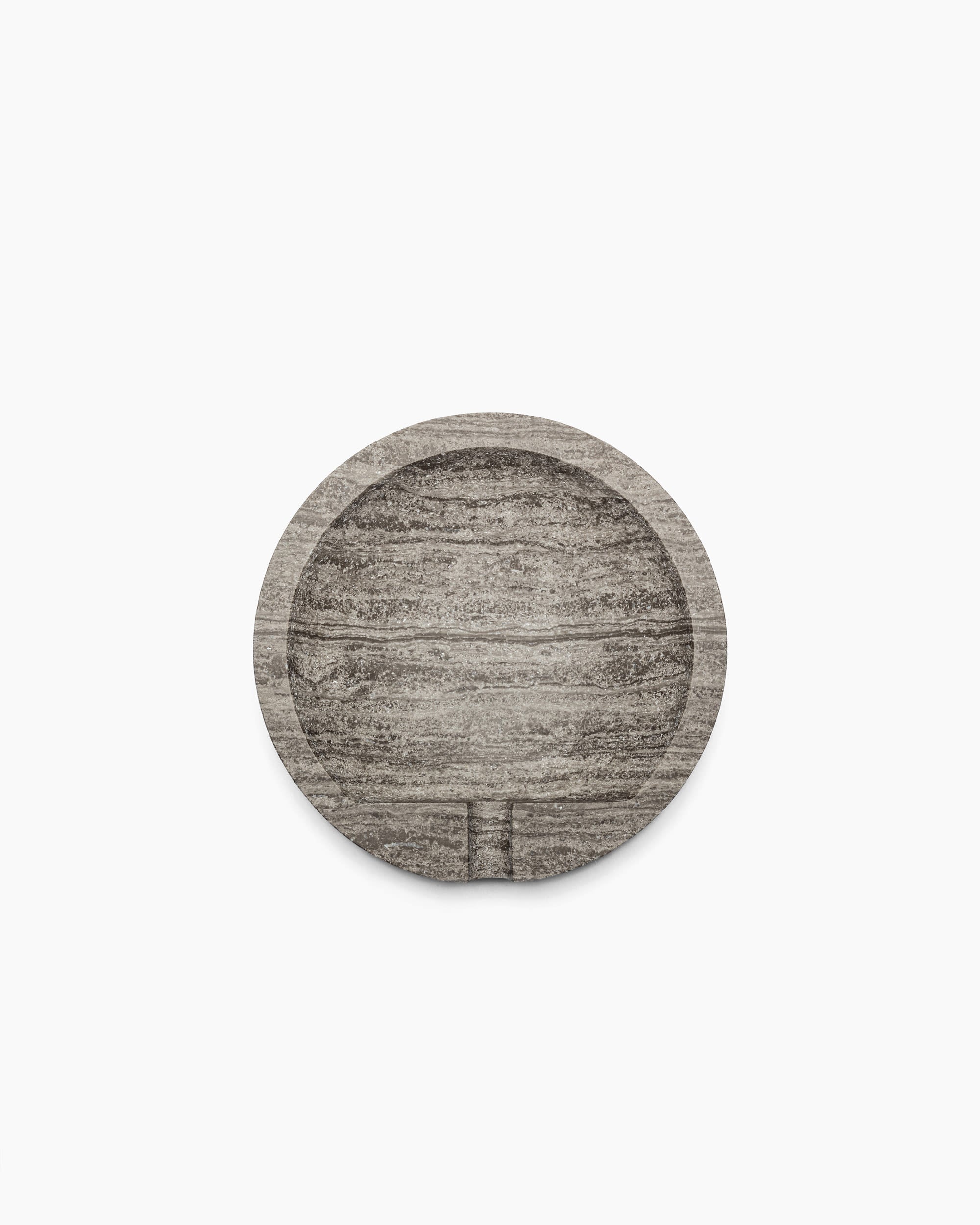 Scandinavian Modern Ashtray in Marble - Minimalism Collection — side angle