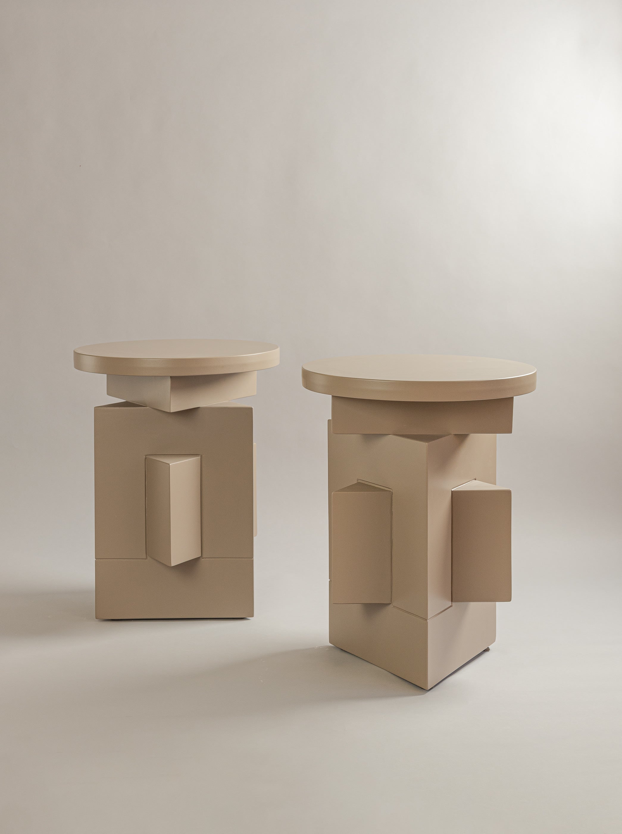 Lacquered Side Table - ASTER Series by Daniel Couttolenc, Lacquered MDF — alternate view