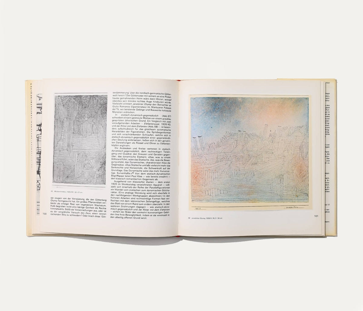 Paul Klee und das Bauhaus, 1972 Art Book Hardcover — side angle