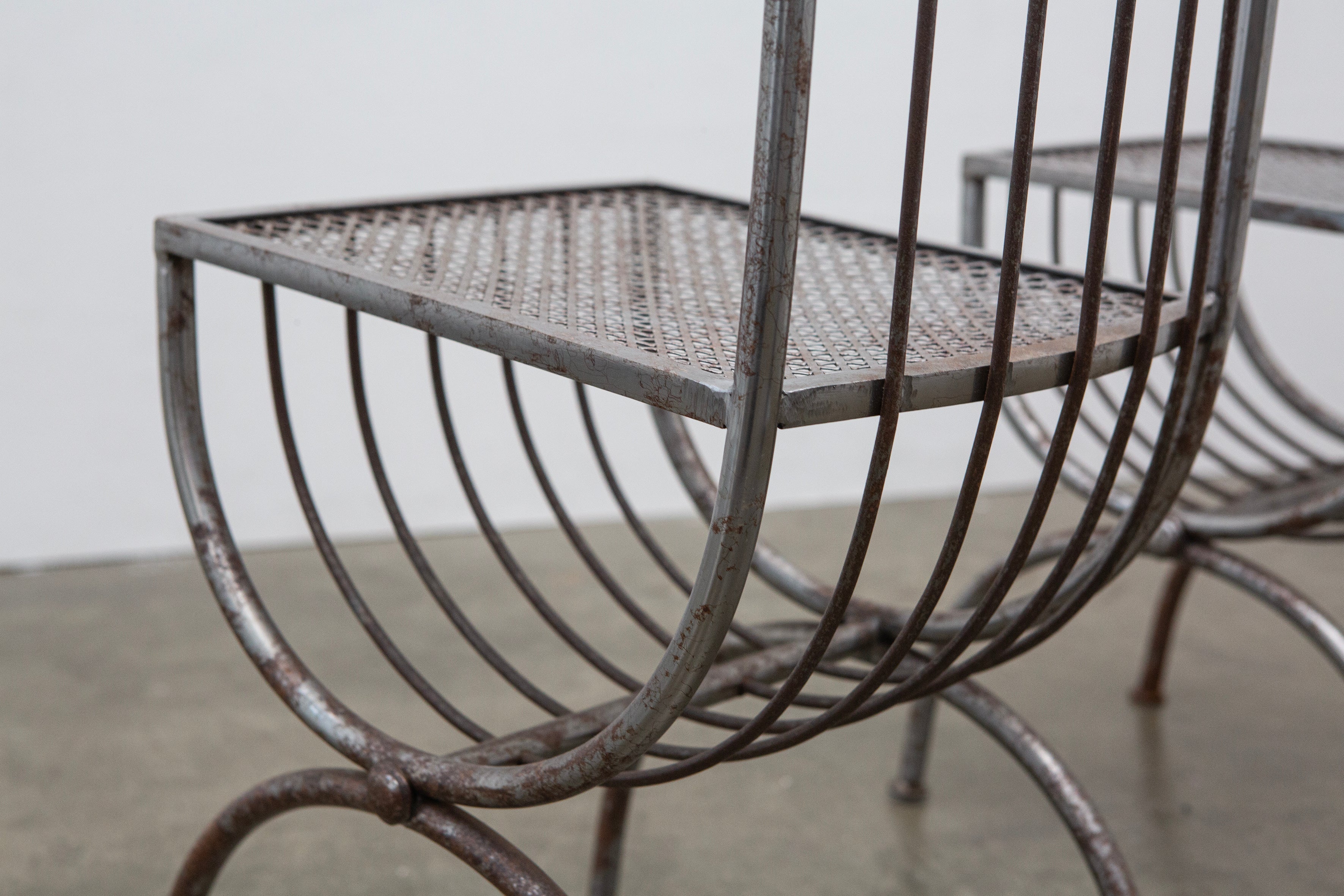 Sculptural Metal Chair by S. Salvadori, Italy, c.1950 (1 of 2)