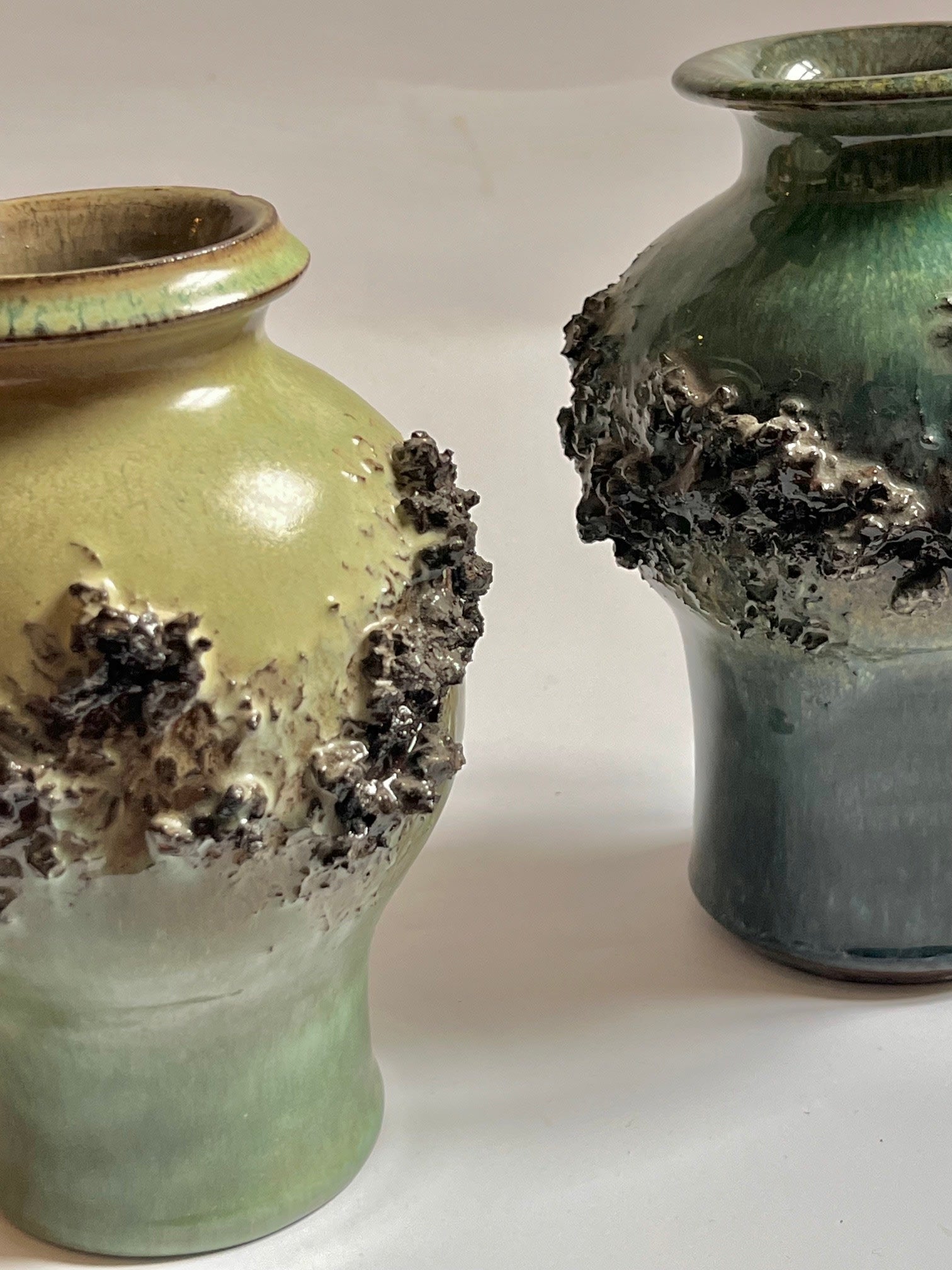 Pair of Icelandic Lava Vases — lifestyle setting