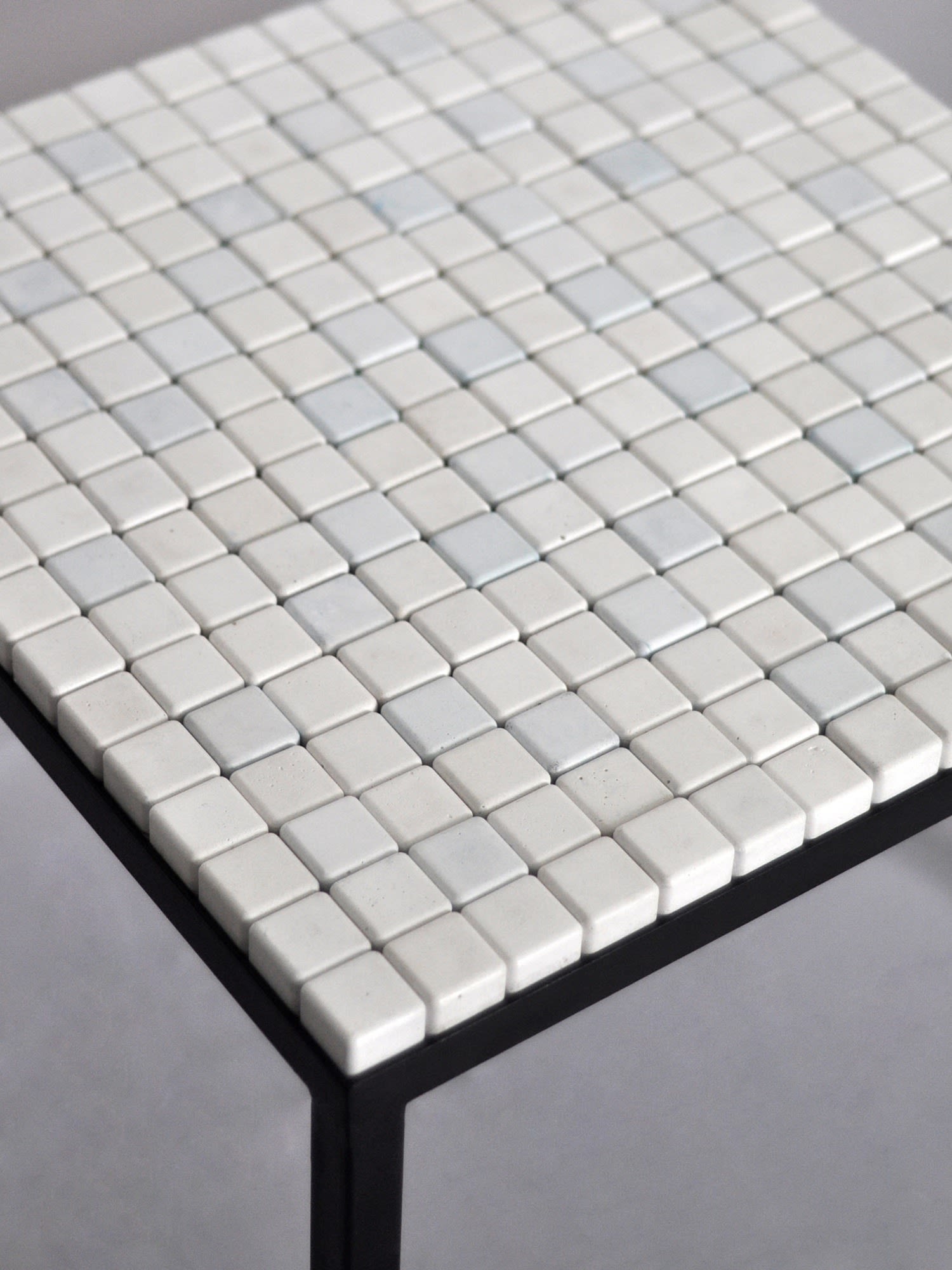 Minimalism Low Table - Concrete Cubes Collection — side angle