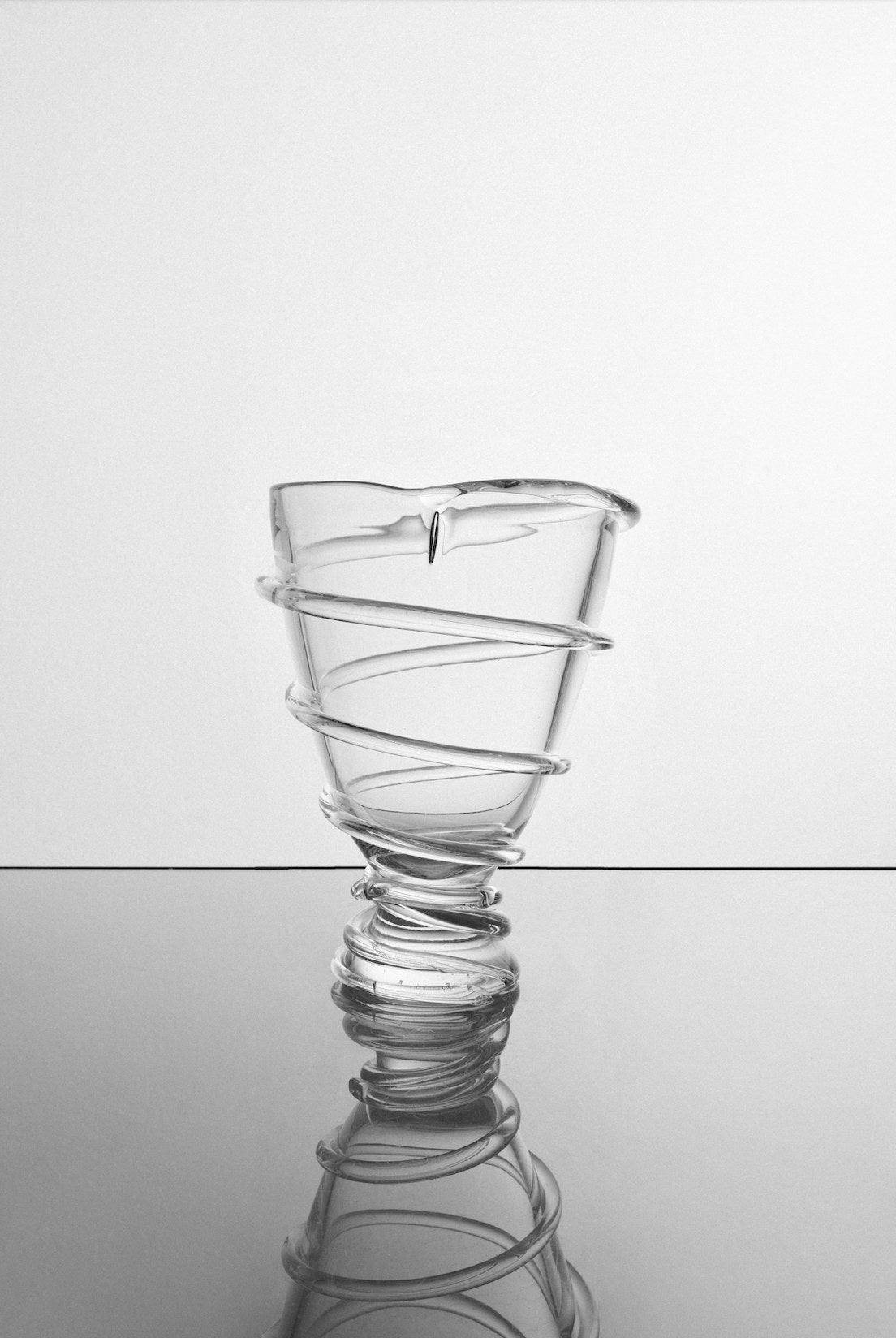 Handblown glass vase no5 — lifestyle setting