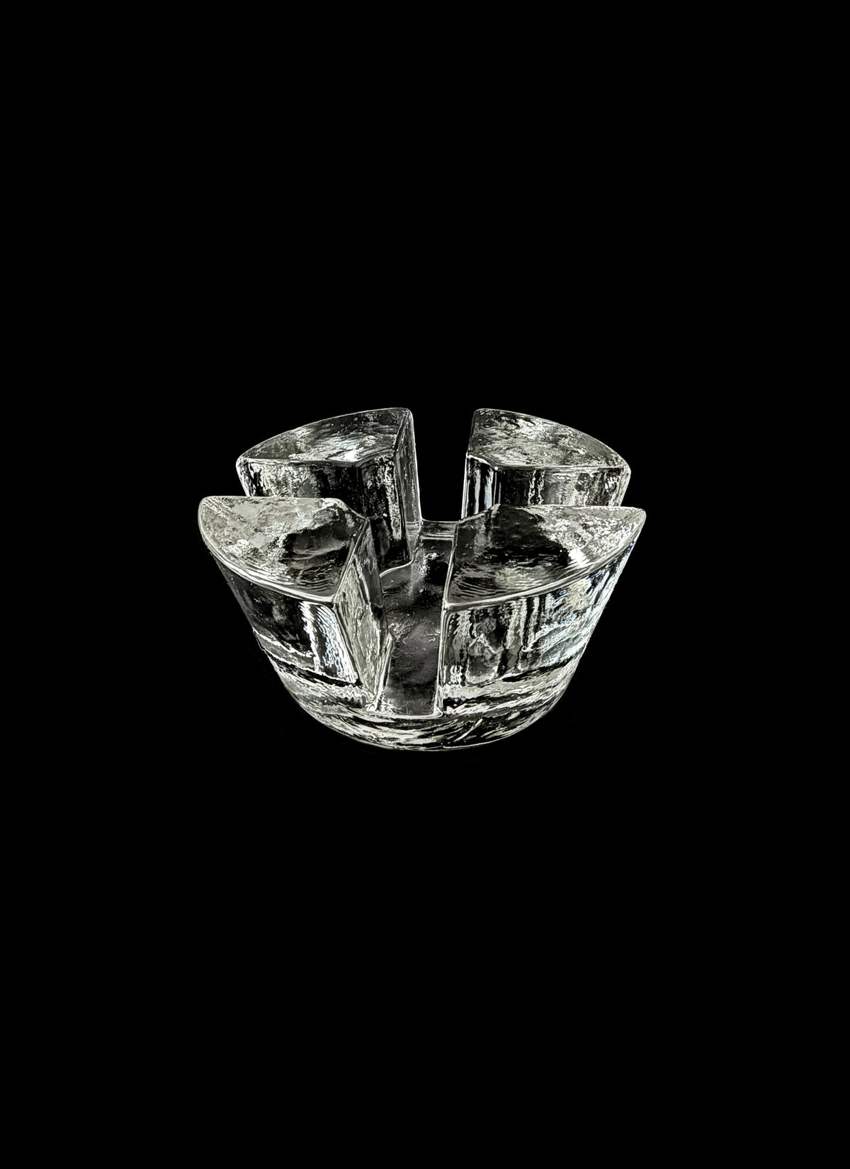 Vintage glass candle holder by LA PARADE | The Oblist