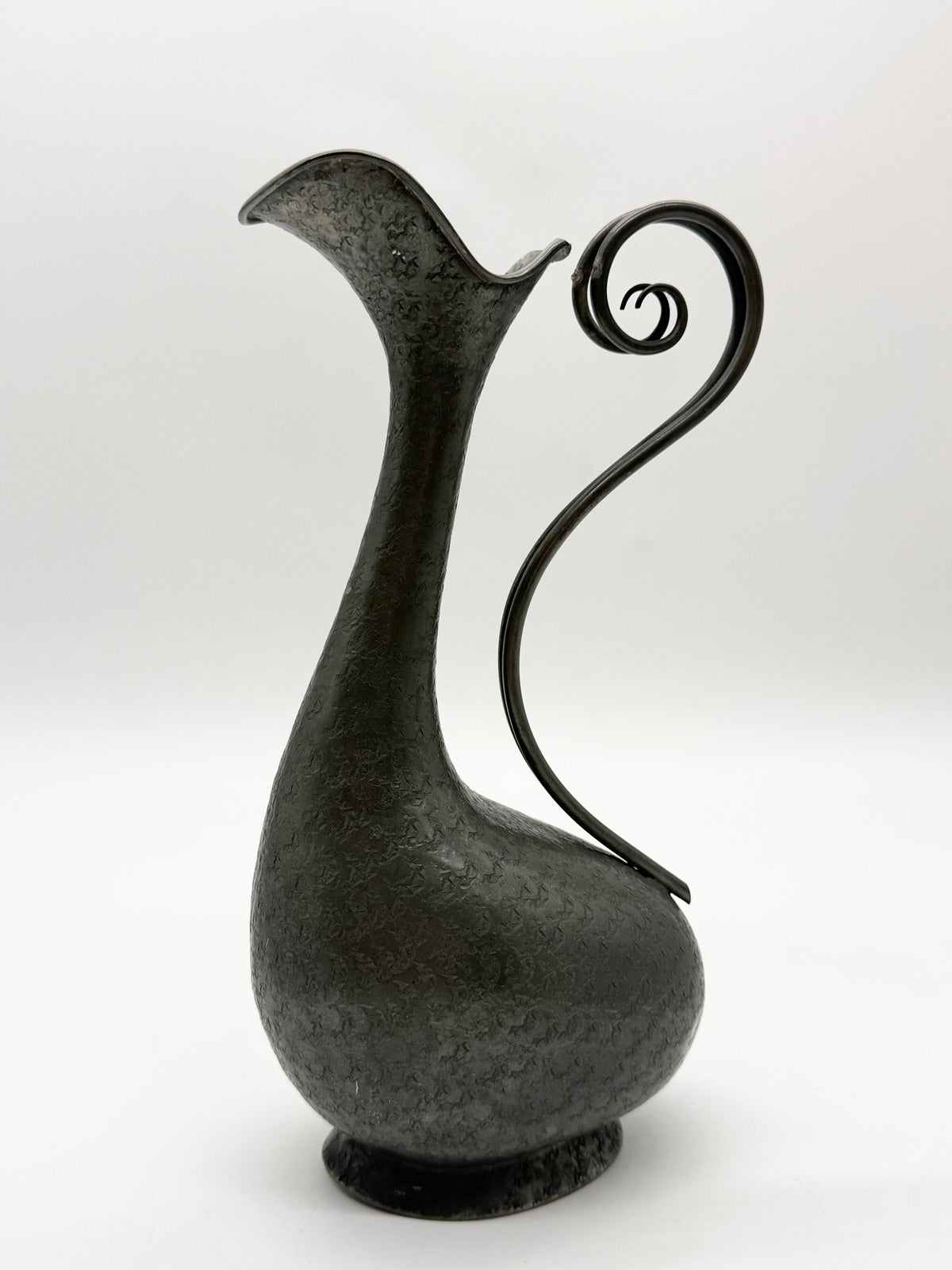 Hammered Pewter Ewer – San Nazaro Peltro, Italy, 1960s — lifestyle setting