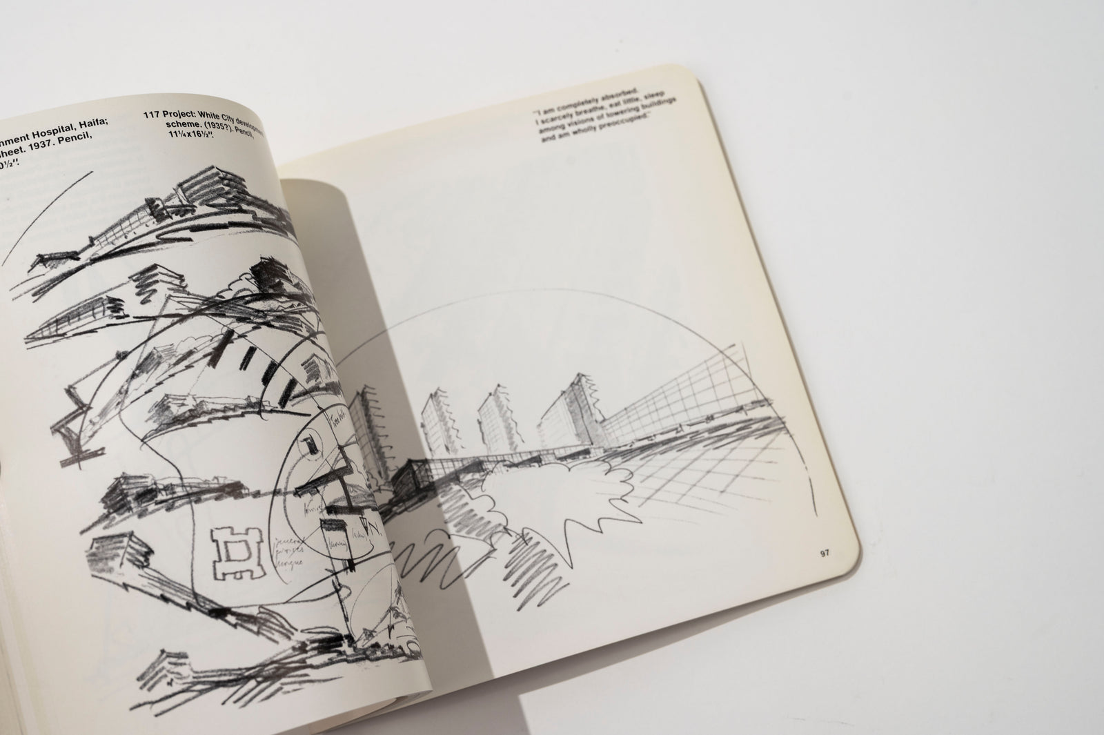 The Drawings of Eric Mendelson, 1969 Architecture and Interiors Book — detail view