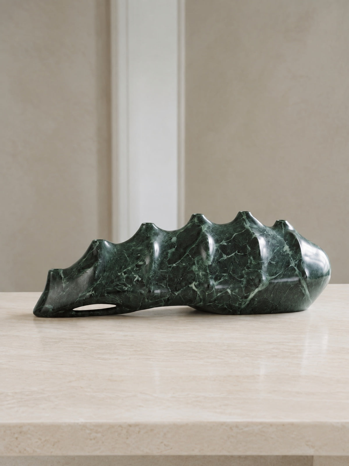 Sculptural Marble Candle Holders -  Ignis Spina — close-up