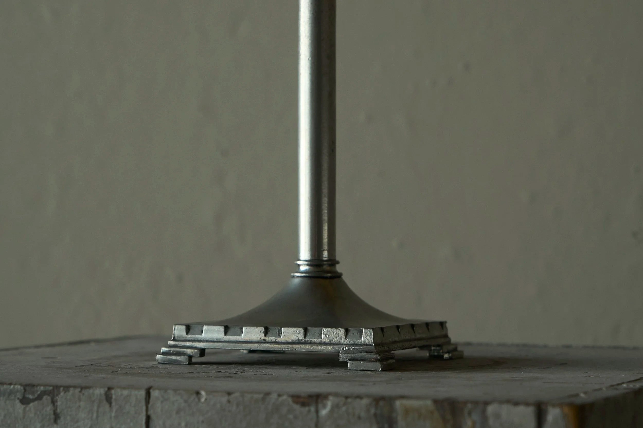 Swedish Grace Table Lamp with Rattan Shade, Sweden 1930s–1940s — detail view