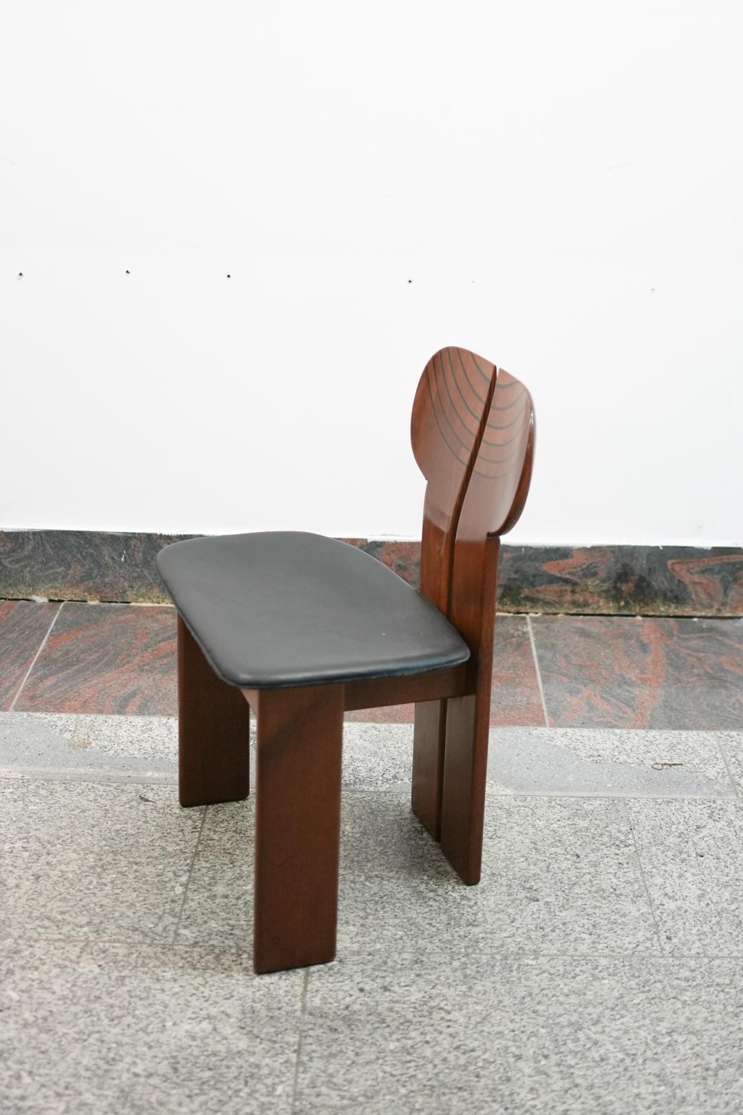 Africa Chair by Afra and Tobia Scarpa for Tacchini, Set of 6 — alternate view