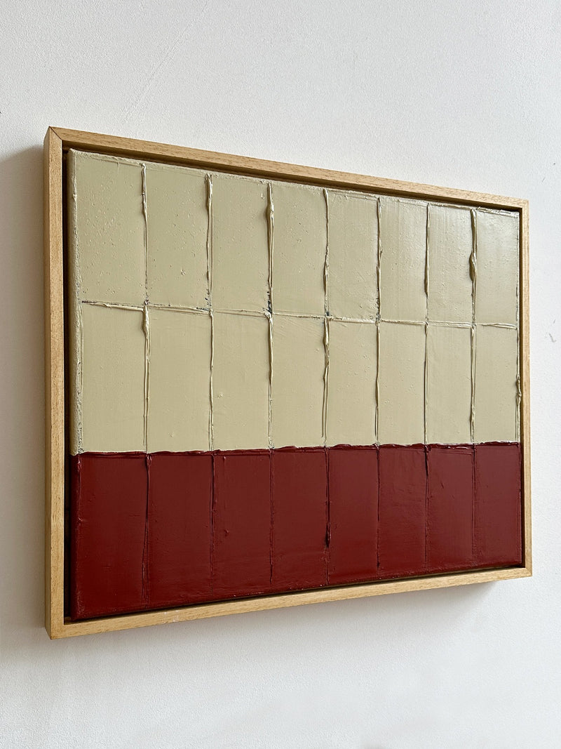 'Buff Red - Strokes' Painting — detail view