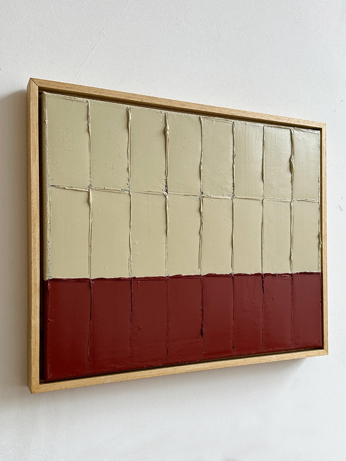 'Buff Red - Strokes' Painting — detail view