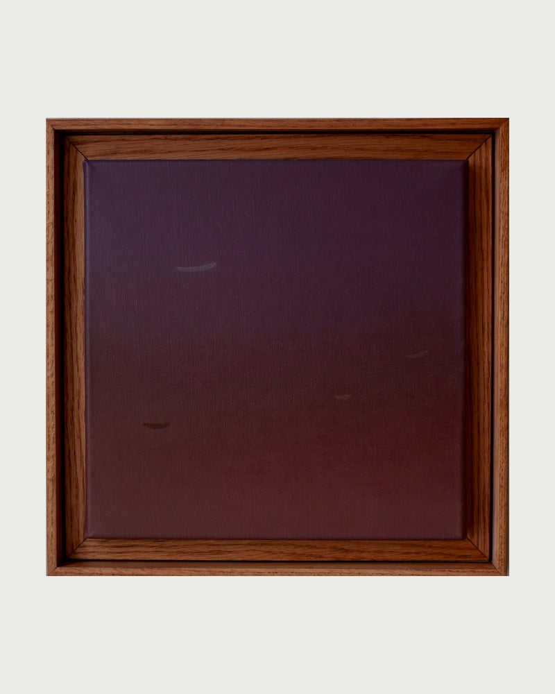 Midlight Sky #3 Painting by Rebecca von Matérn | The Oblist — modern color gradient in wood frame
