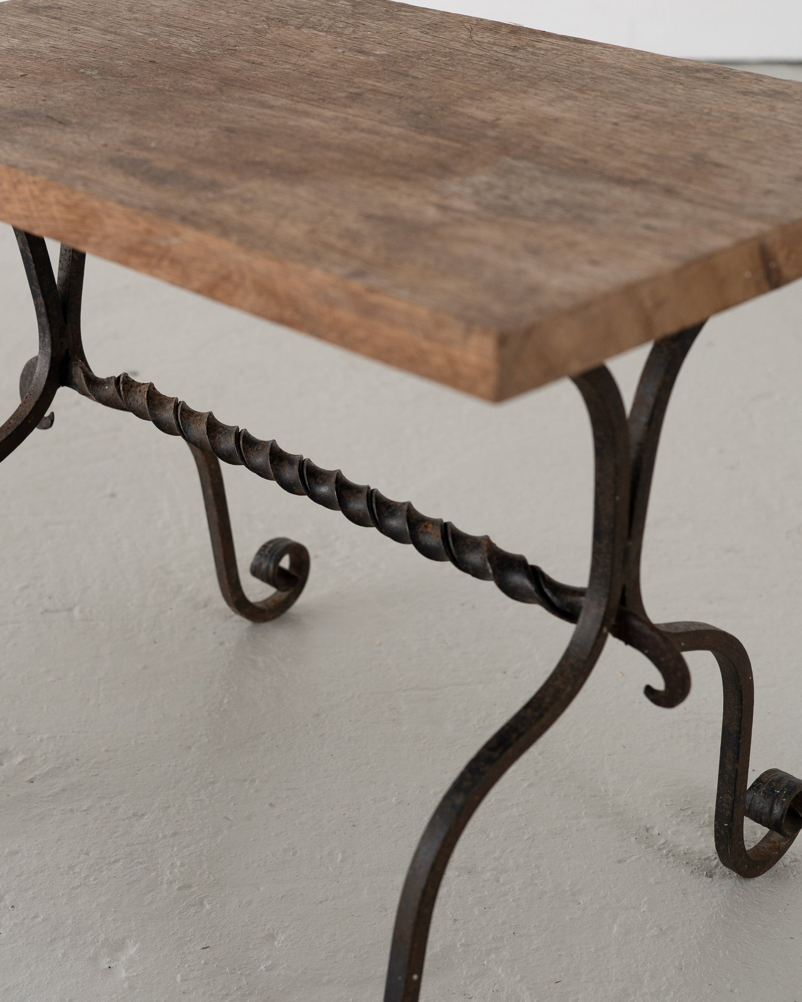 Early 20th Century Wrought Iron Side Table — lifestyle setting