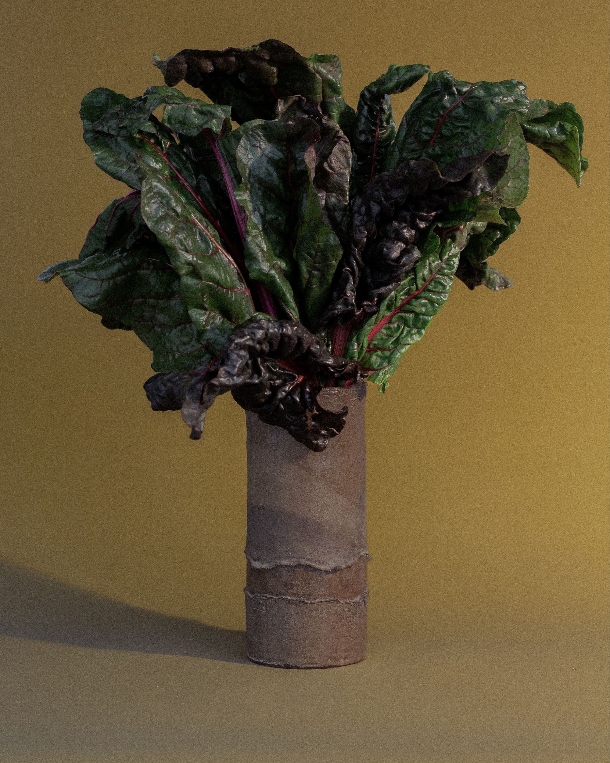 Hand-Built Stoneware Vase — lifestyle setting