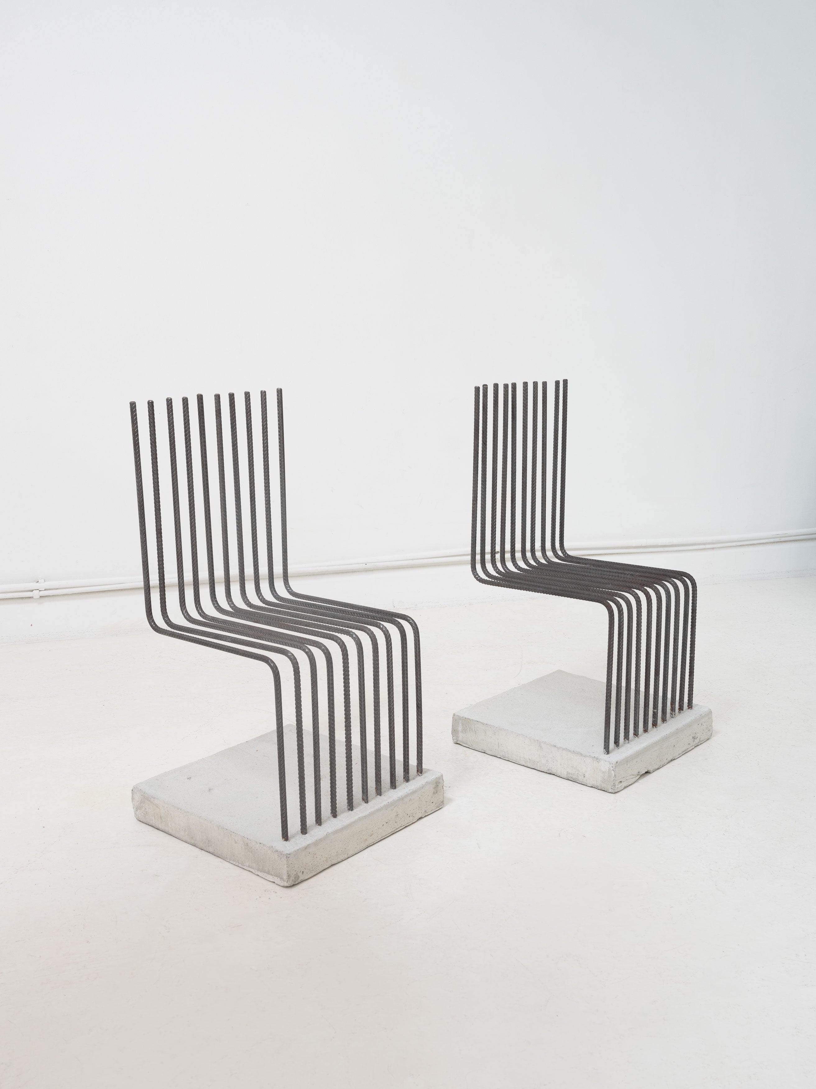 Chaise 'Solide' postmoderne attrb Heinz Landes, Allemagne, 1986.
