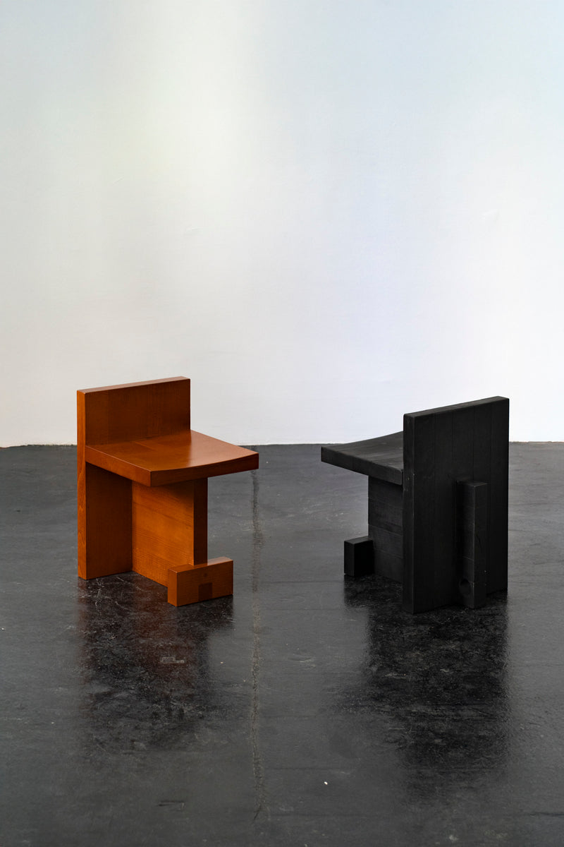 Flamed or Stained Beech Wooden Stool | DN_S2510 by SUPER95 | The Oblist