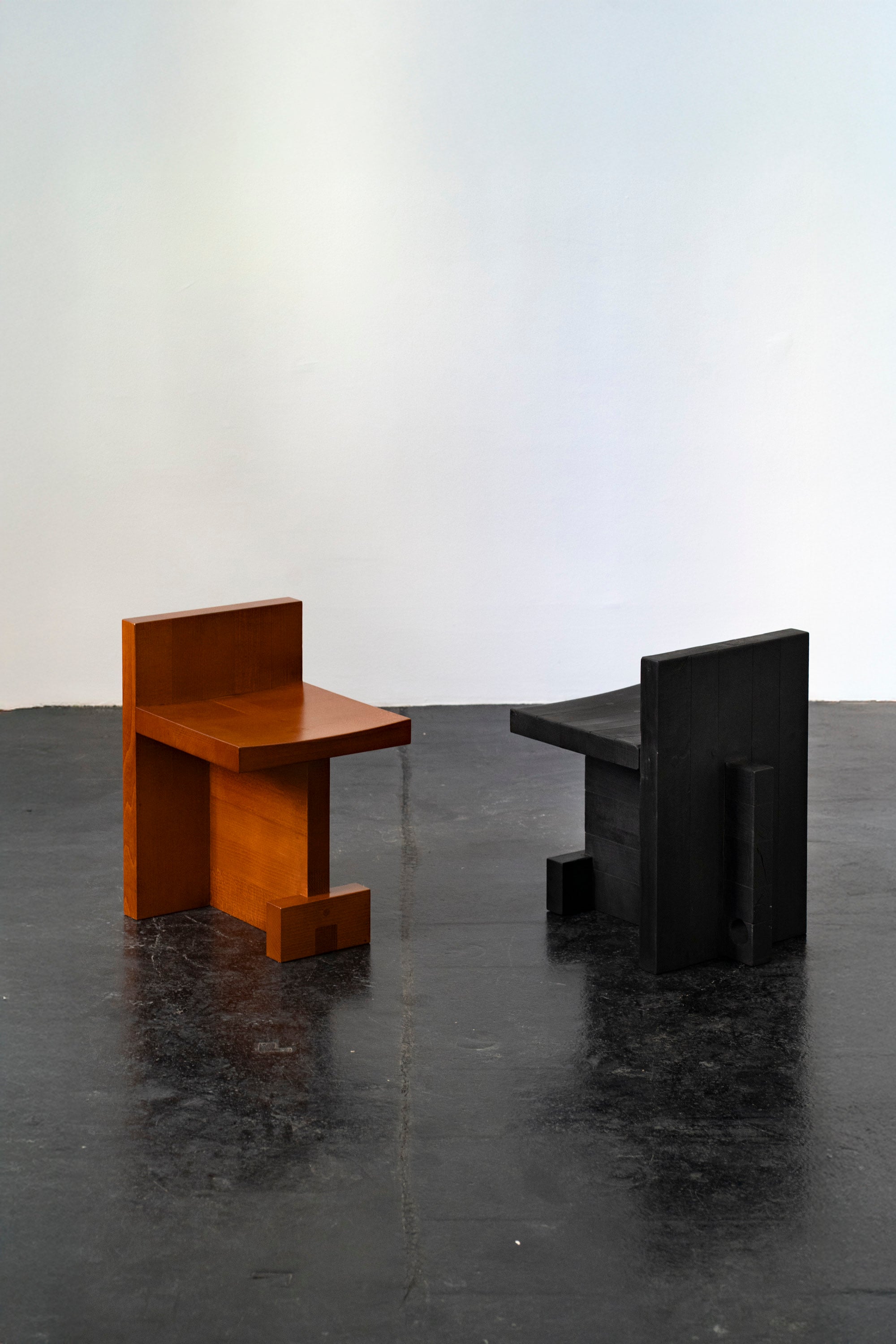 Flamed or Stained Beech Wooden Stool | DN_S2510 by SUPER95 | The Oblist