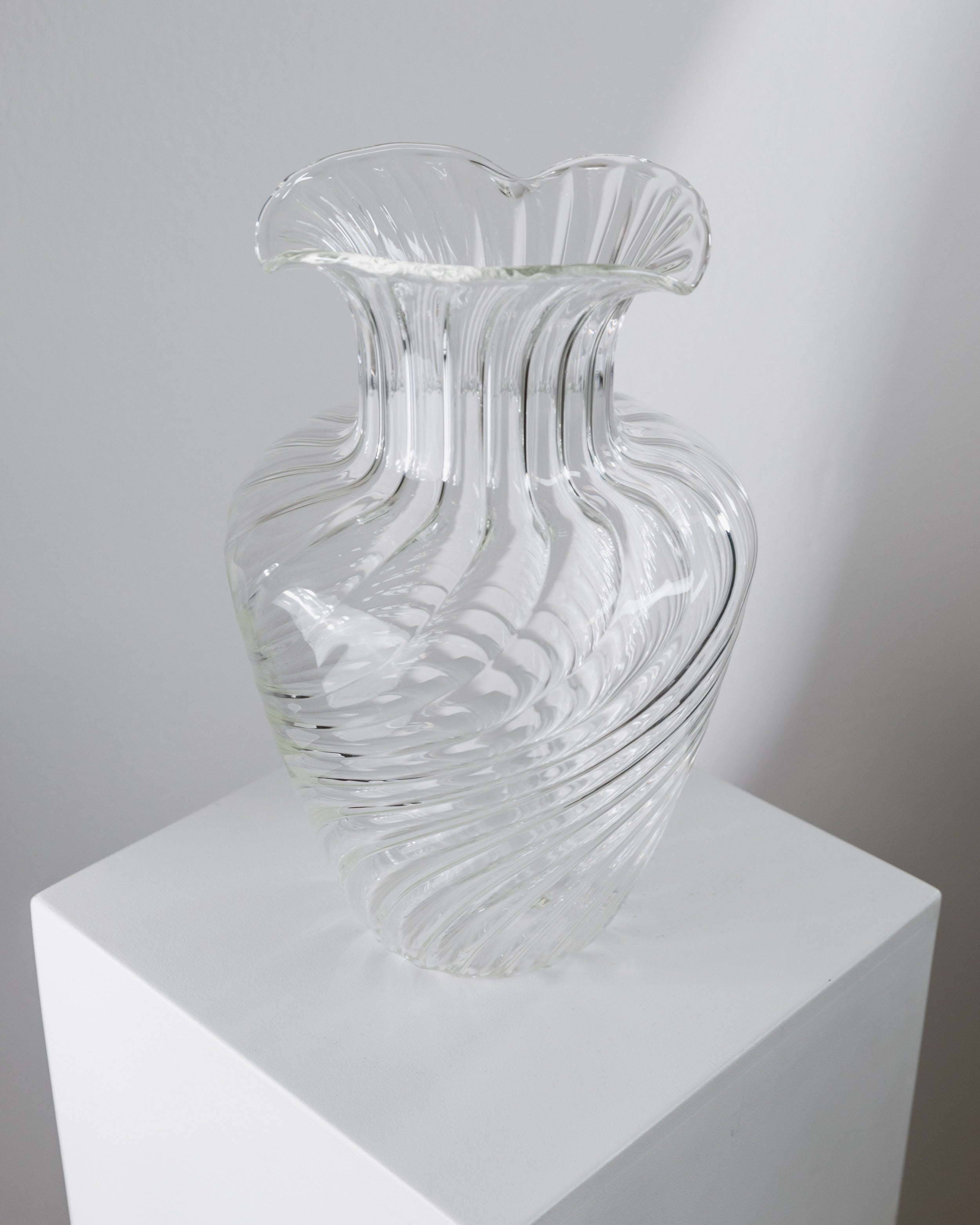 Grand Vase en Verre par Soffiera Parise, Italie, années 1970