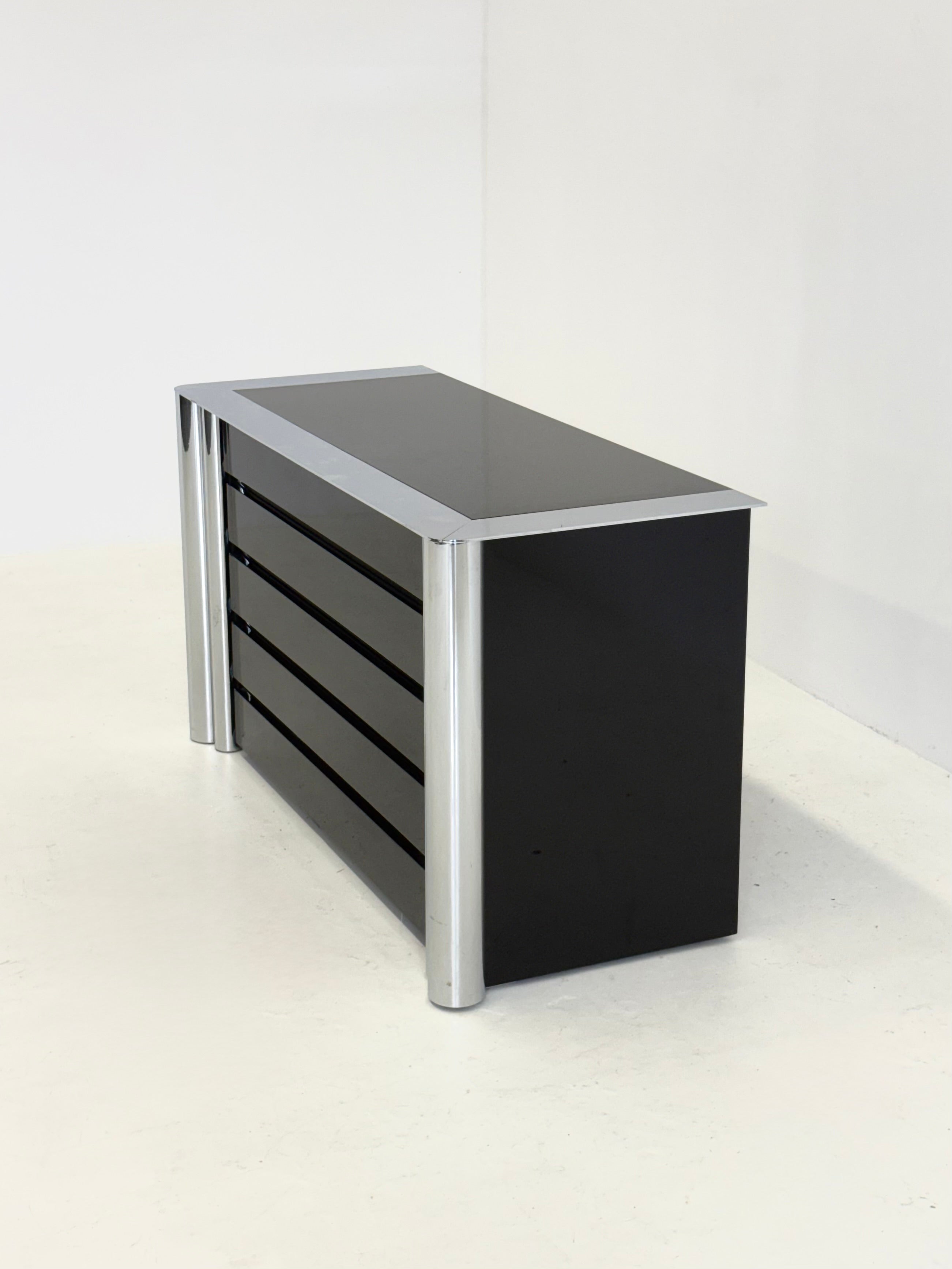 Black sideboard by Antonello Mosca for Cinova — alternate view