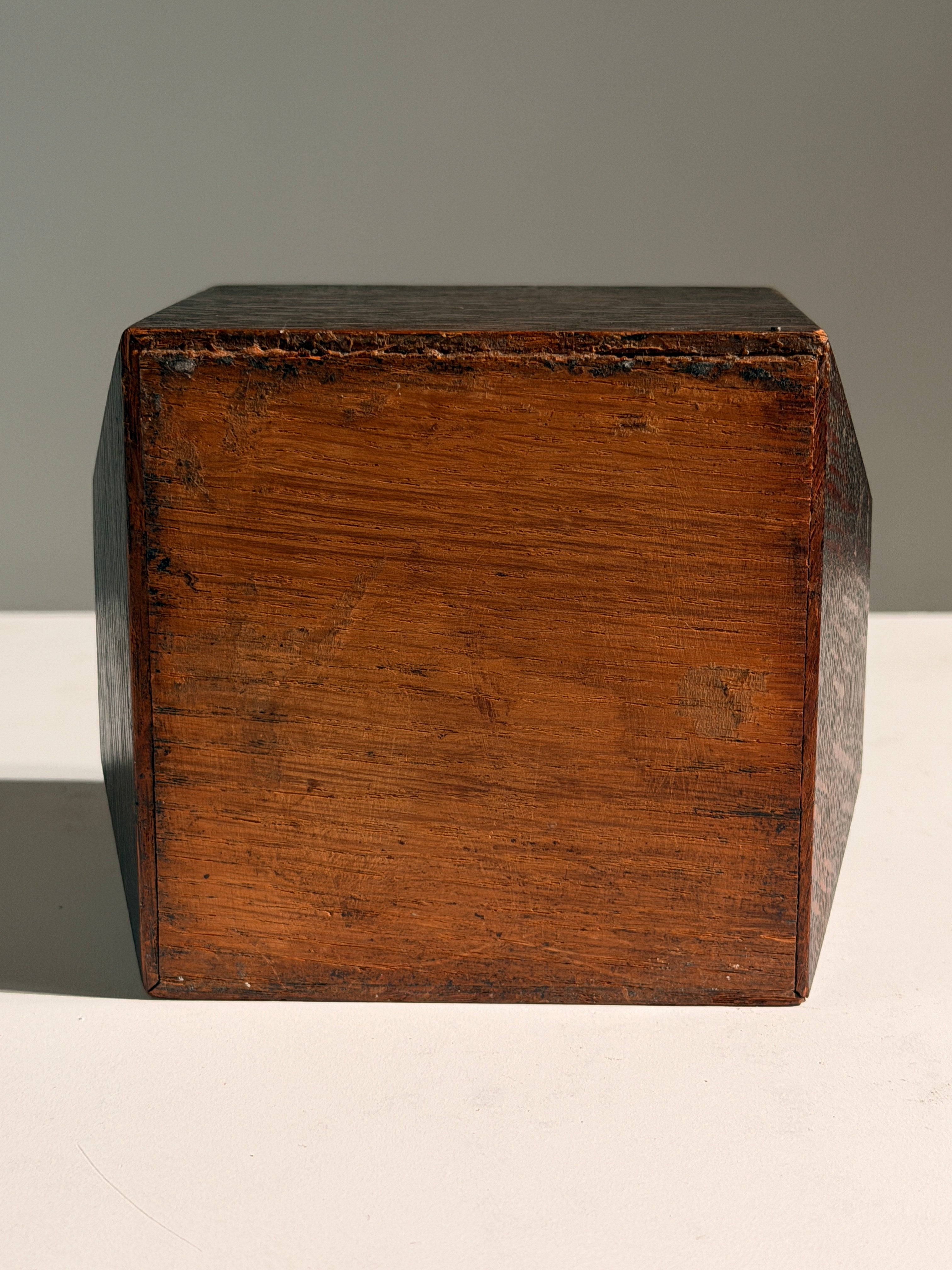 Art Deco lidded box in exotic wood, France, circa 1930 — lifestyle setting