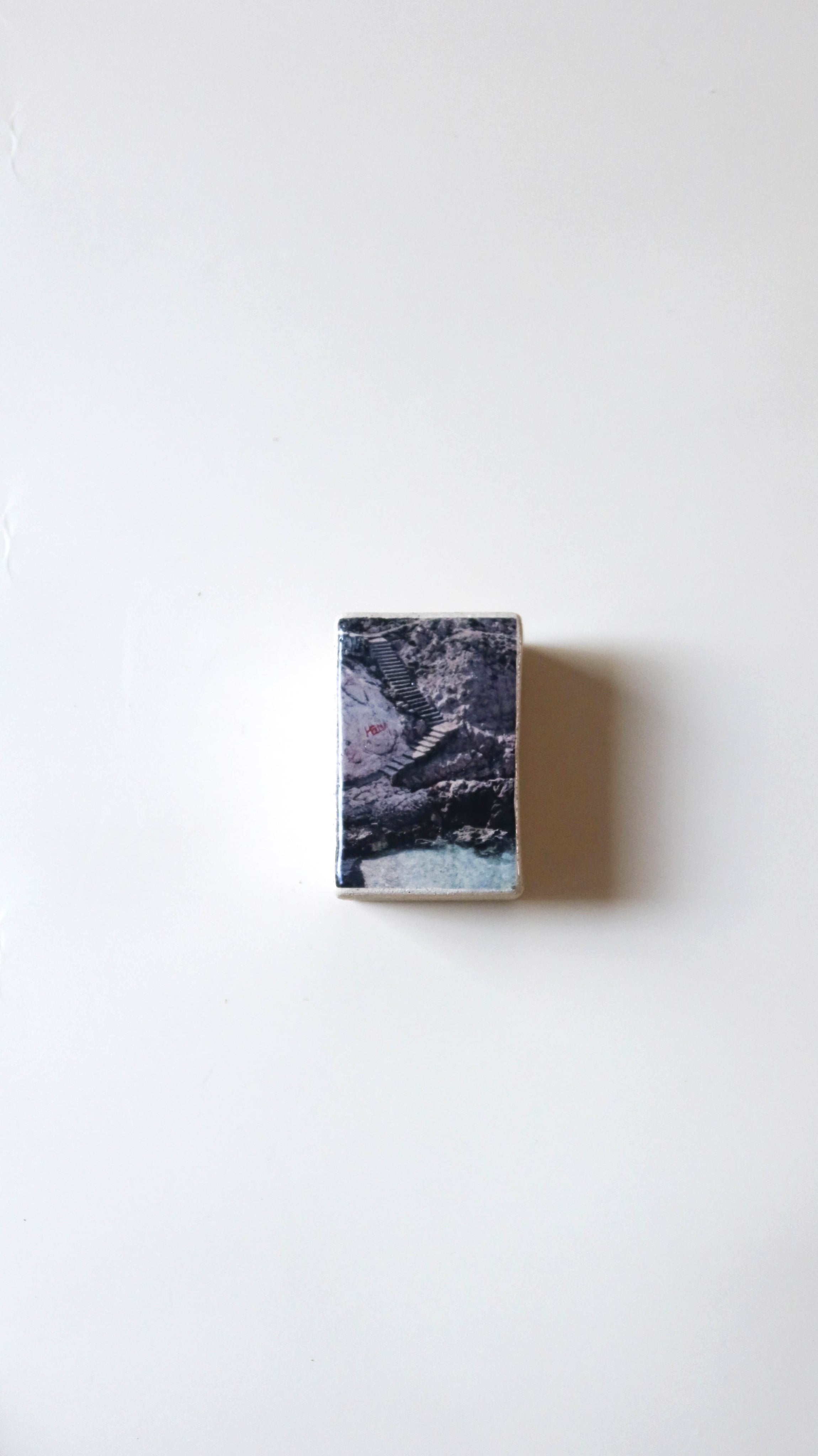 Photographic Candle Holder - Marseille Calanque — in context