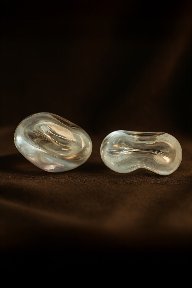 Knobs Collection Sculptures in Glass by HOMA | The Oblist — handcrafted clear glass