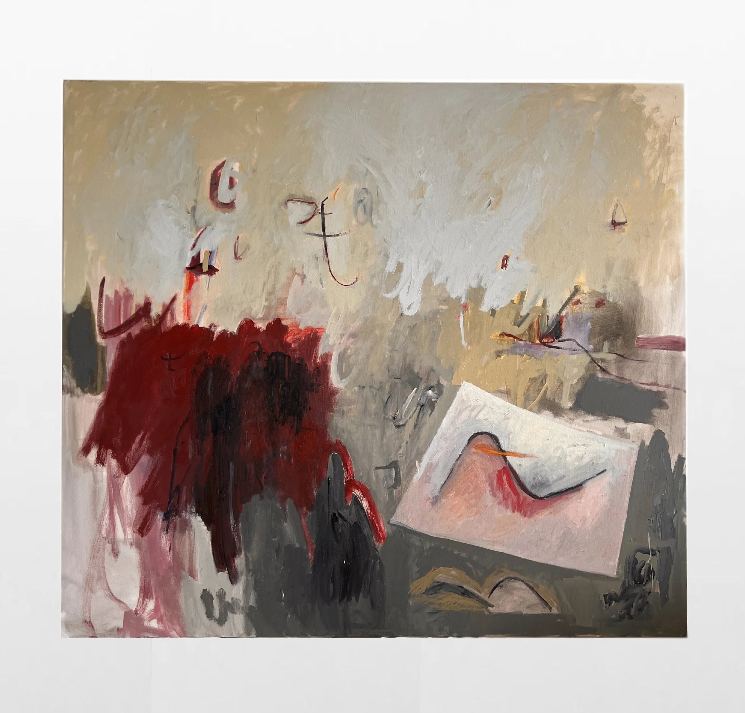 Paralelo en Pie Abstract Painting by Victoria Brown | The Oblist
