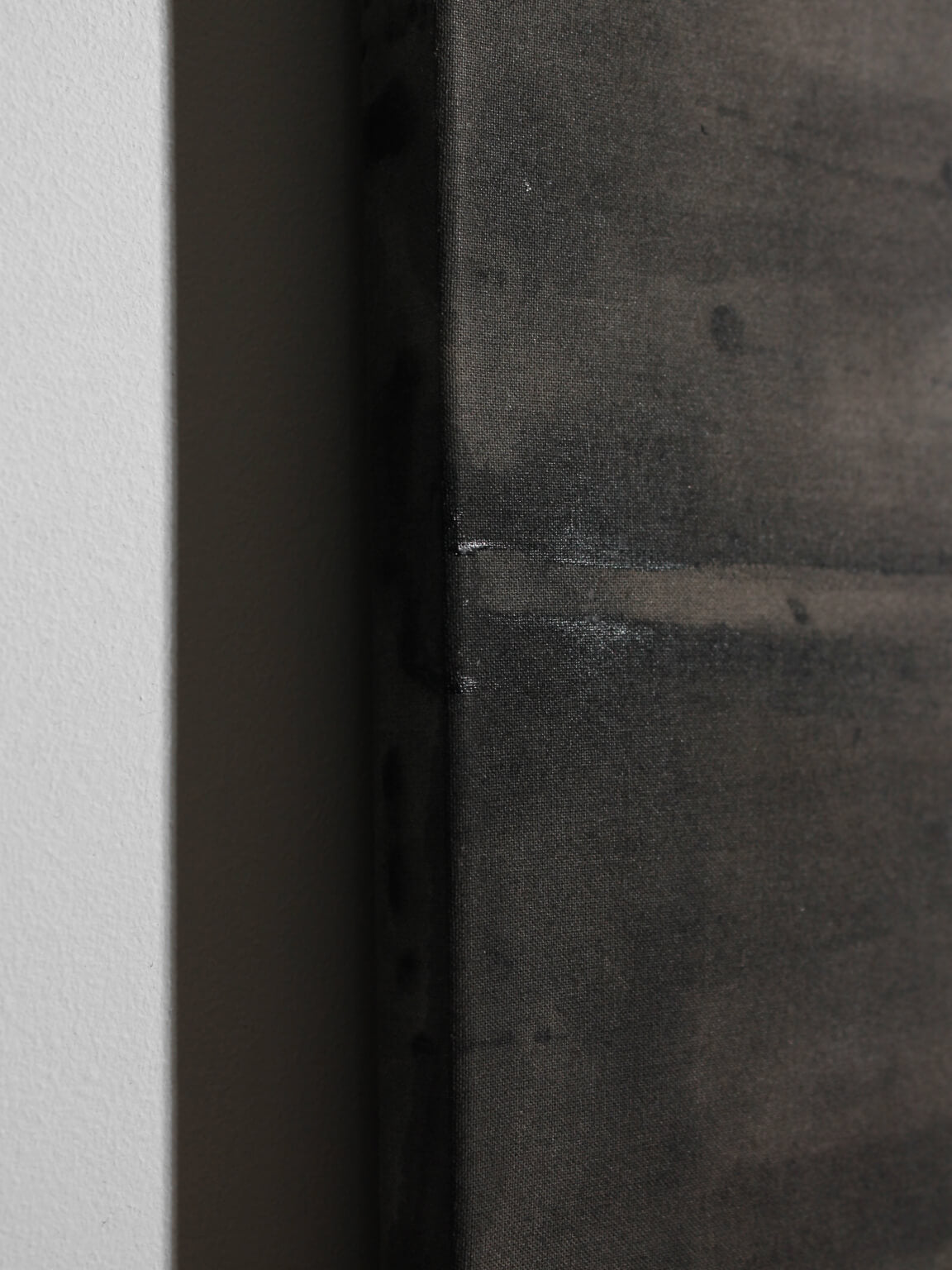Horizontal Organic Lines In Black And White, Author Painting — close-up