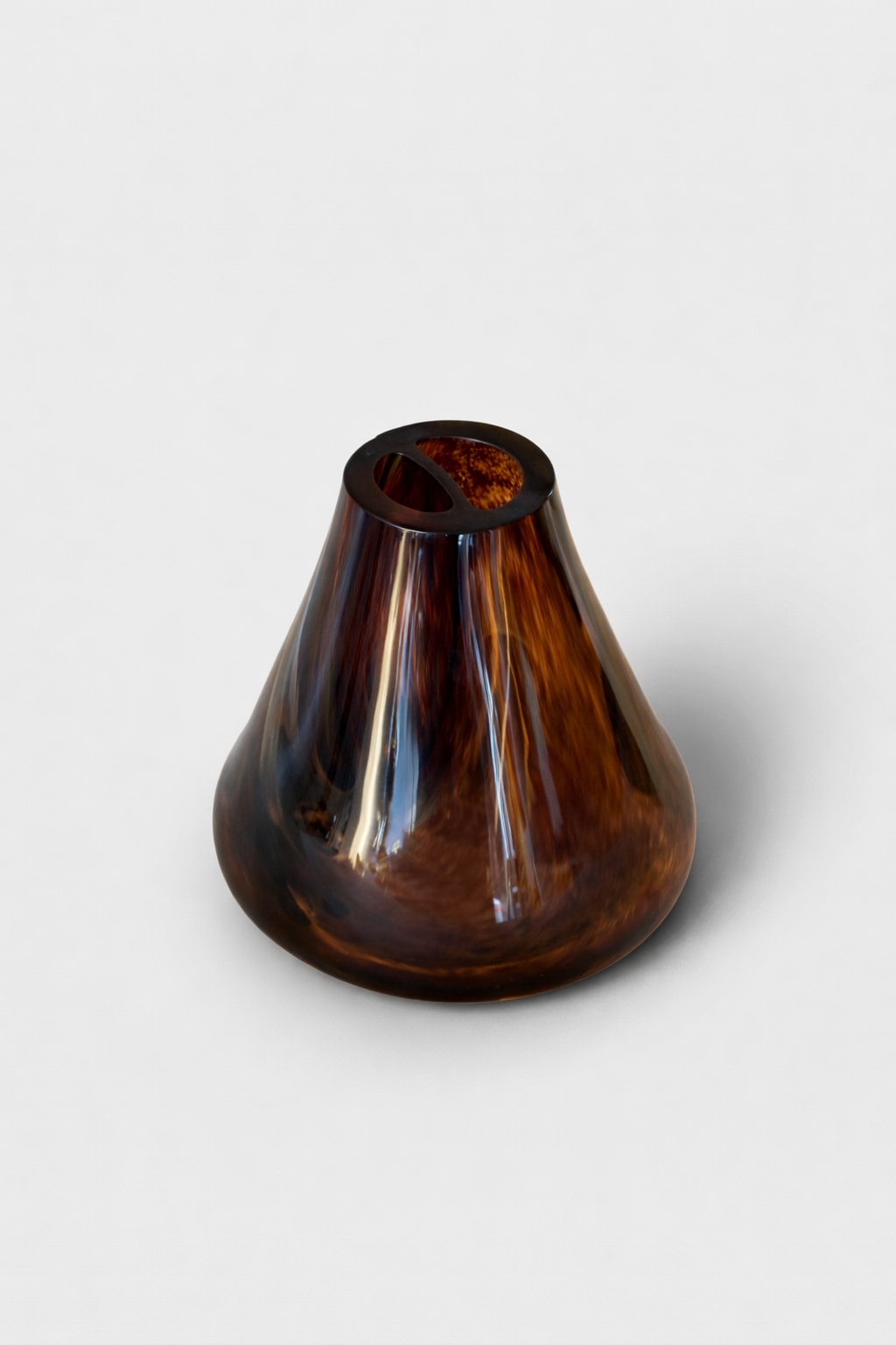 Elara Vase VII by HOMA | The Oblist — handcrafted amber glass