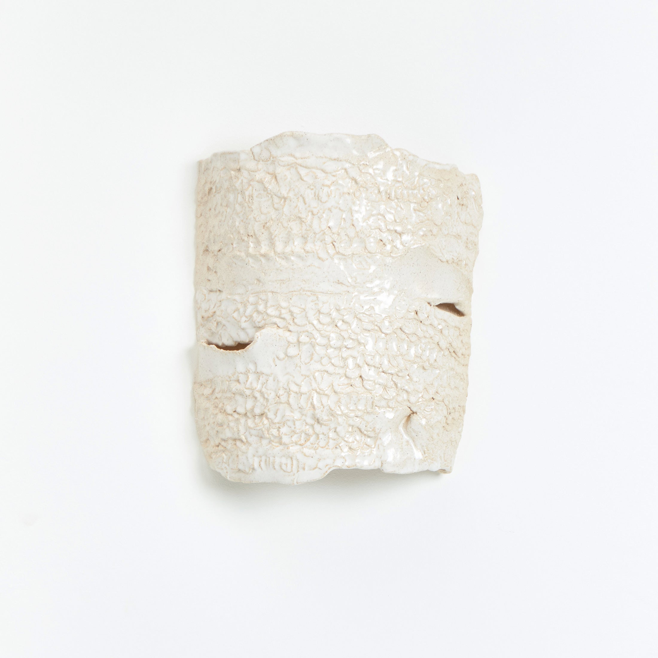 Casa Wall Light No3 — back view showing textured ceramic surface