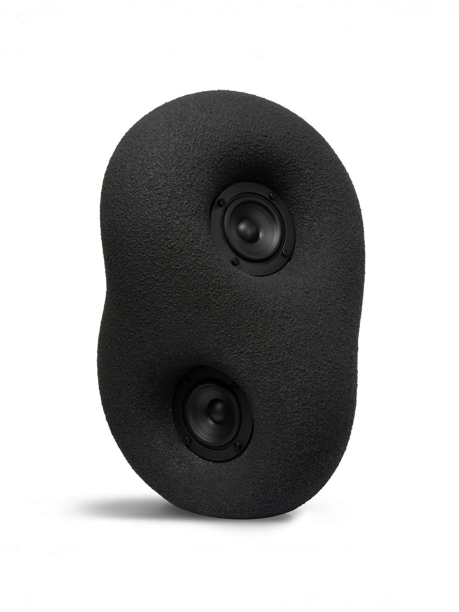 Acoustic Sculpture Black - Bluetooth — close-up of textured black surface