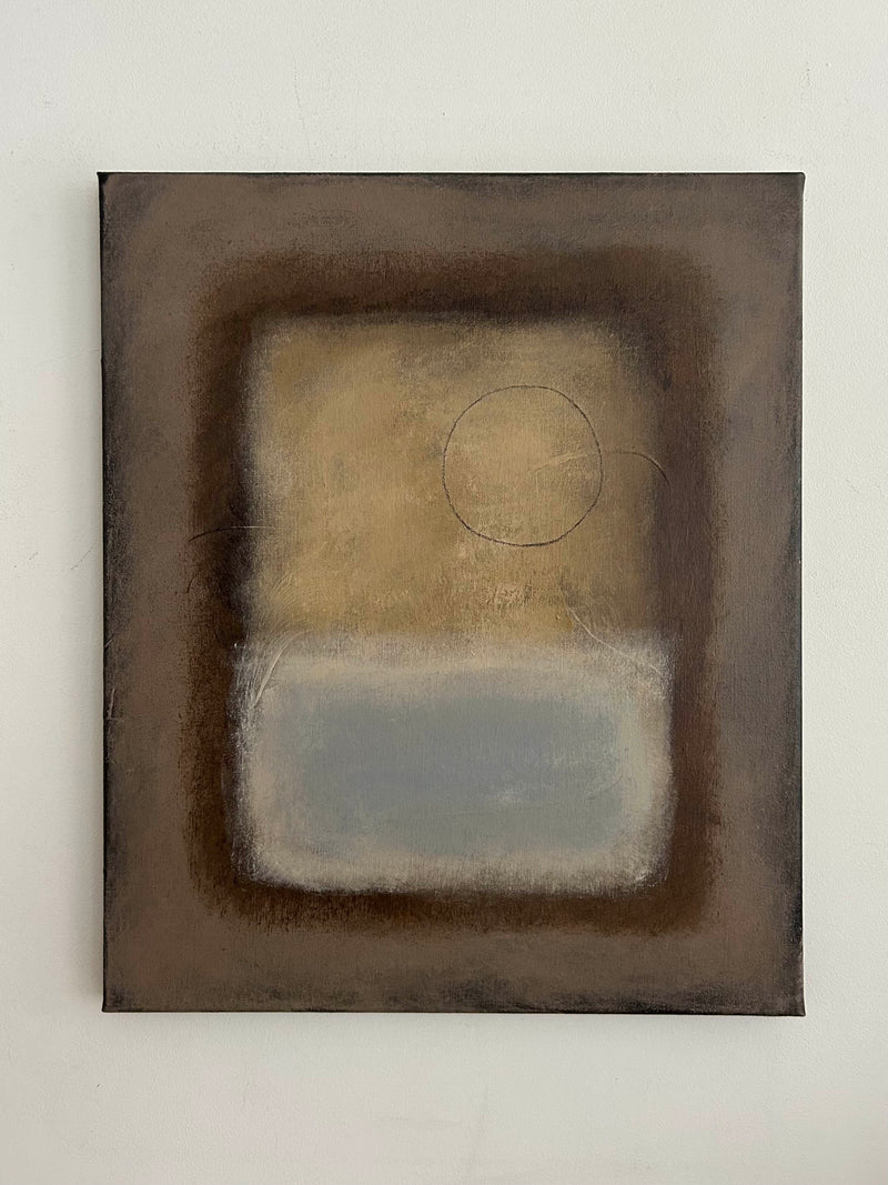 Dusk Painting by Iris Bavelaar | The Oblist — abstract canvas artwork, earthy tones