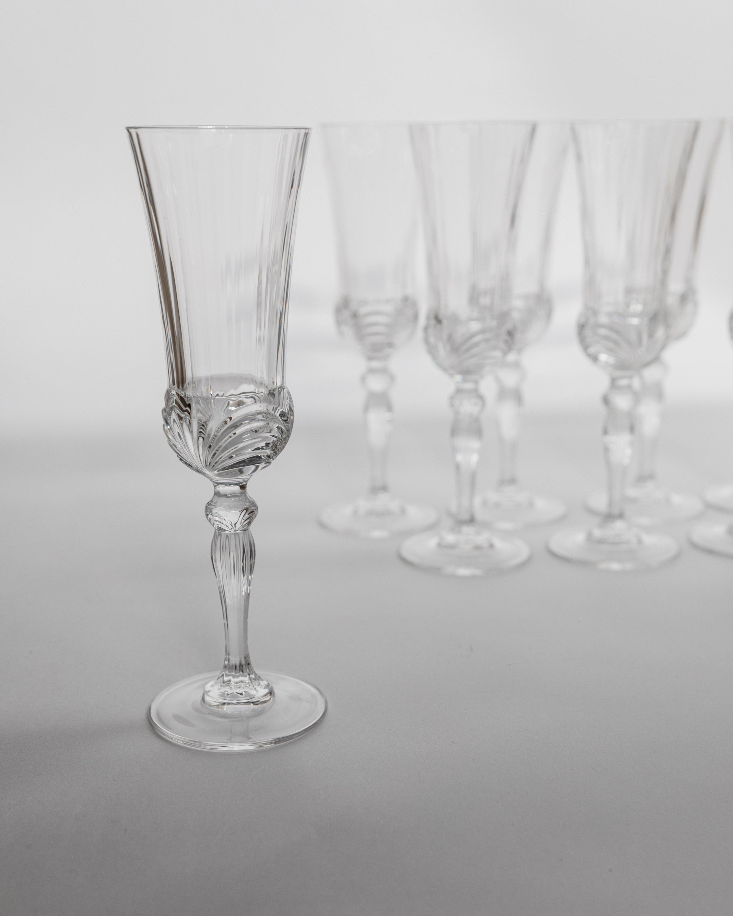 Verres à Champagne en Cristal - Ensemble de 8, 1980s
