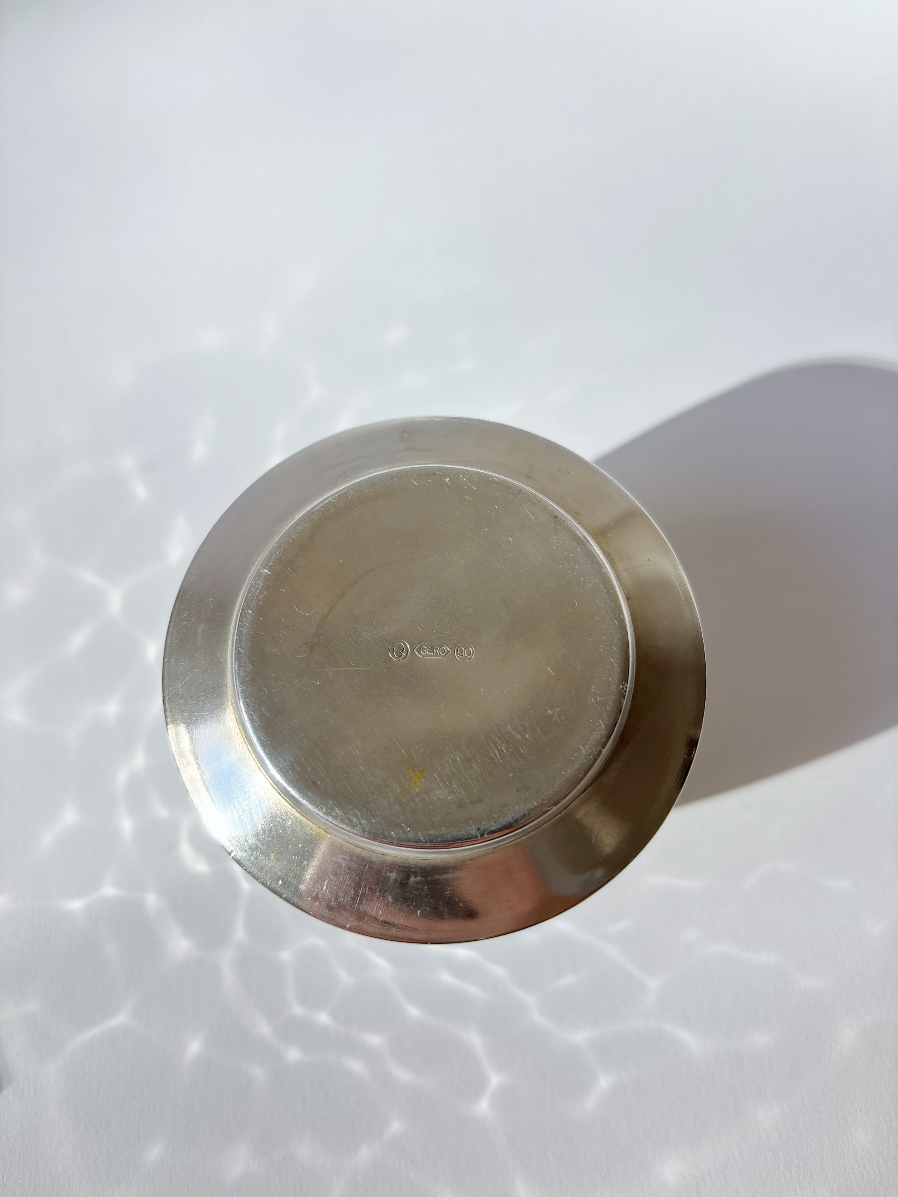 Art Deco Silver Plated Tea Set, Netherlands — close-up