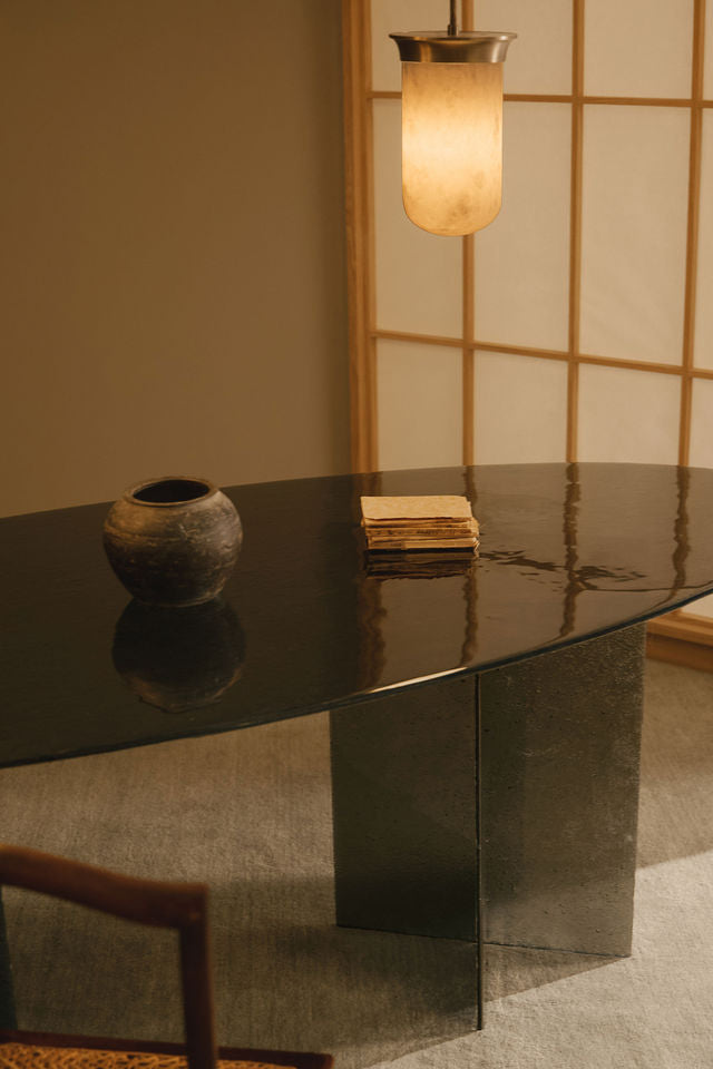 Alabaster Lanterns - YUKIMI Pendant — side angle
